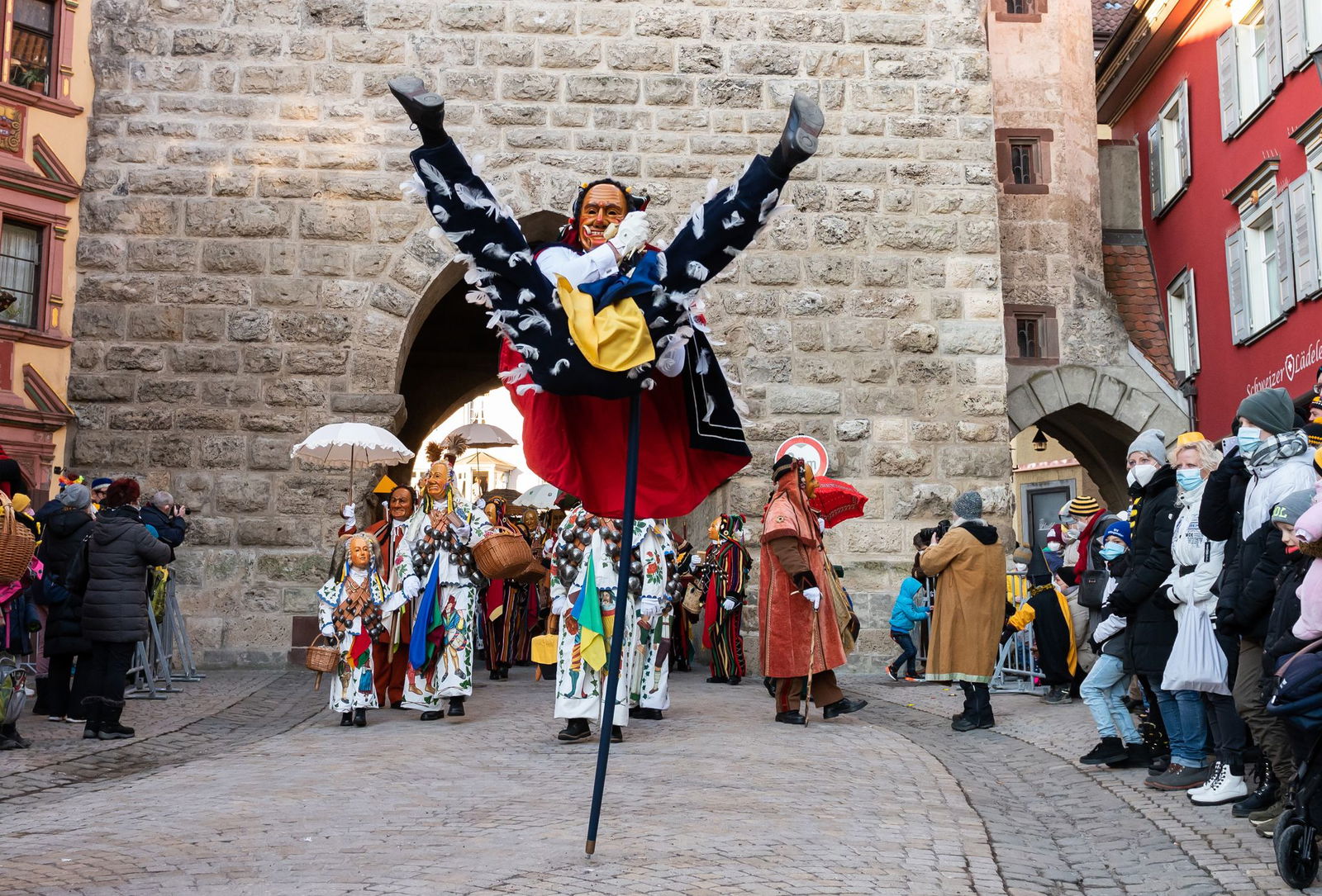 Seit dem frühen Morgen feiern in Rottweil die Narren.  