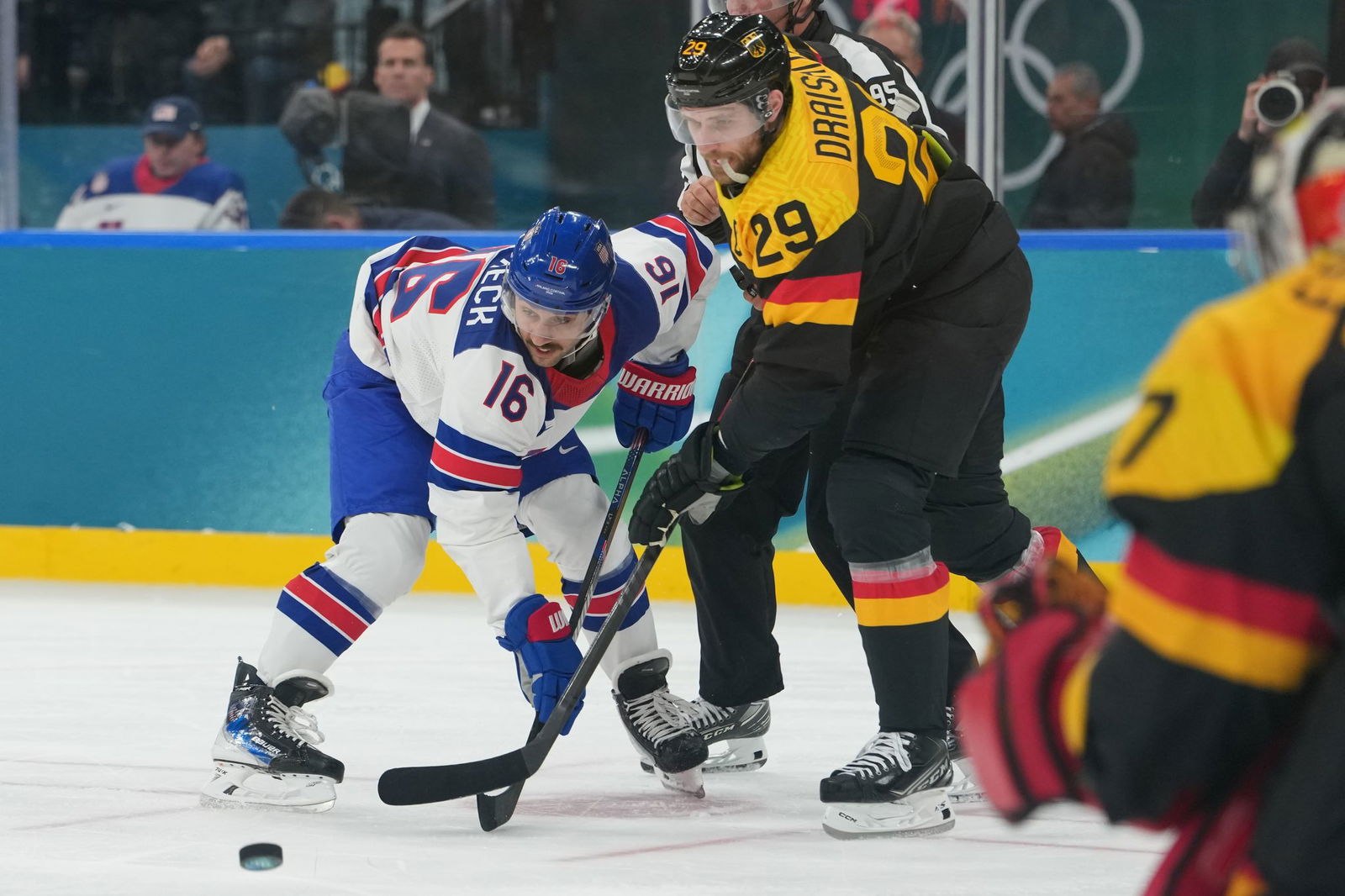 Deutschlands Kapitän Leon Draisaitl wurde von seinen Gegenspielern verhöhnt.