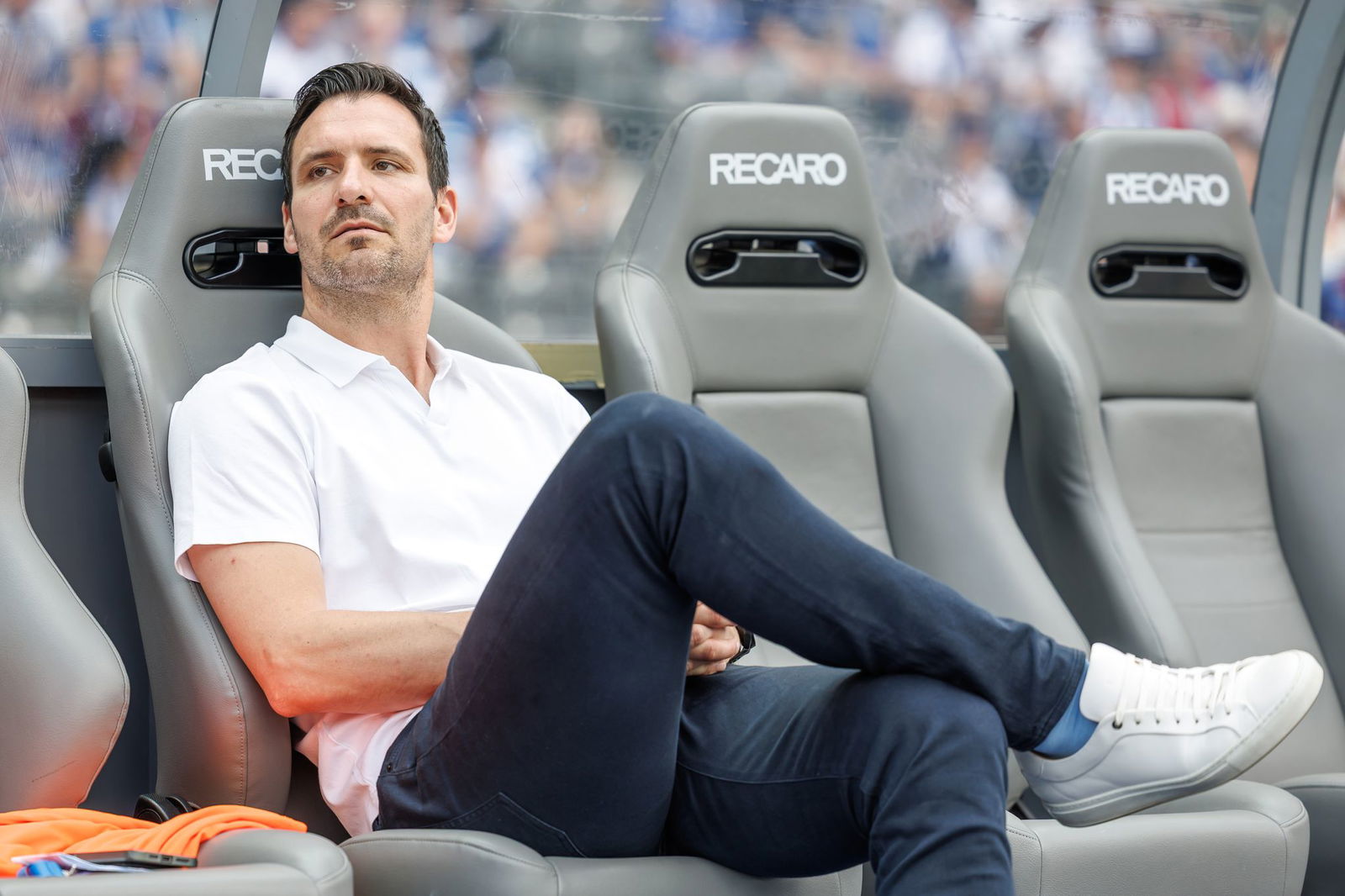 Mario Eggimann,  Geschäftsführer Sport, vermied ein klares Bekenntnis zu Christian Eichner.