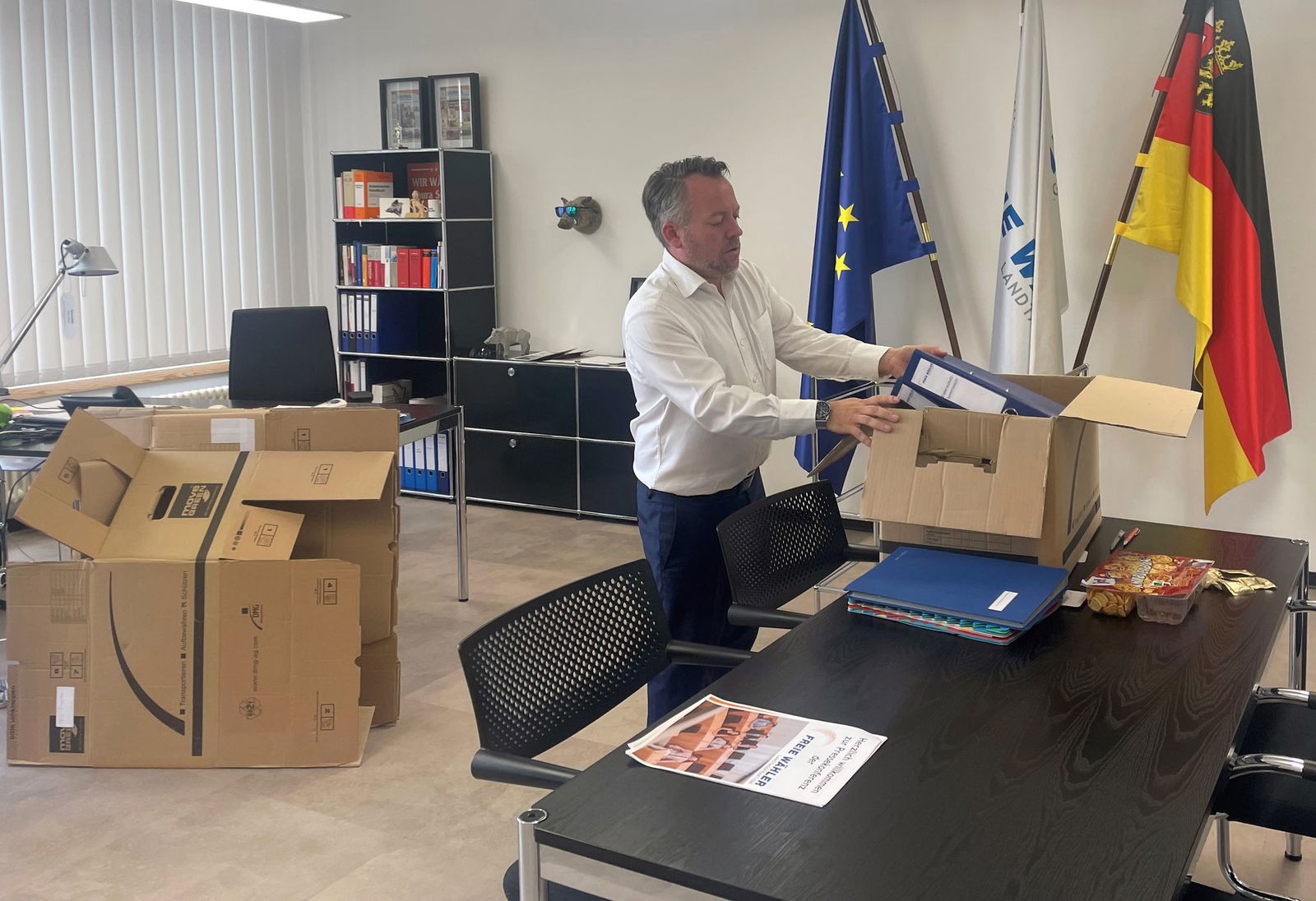 Die Büros der Parlamentarischen Geschäftsführer, Fraktionschefs und Mitarbeiter sind auch im Abgeordnetenhaus. (Archivbild)