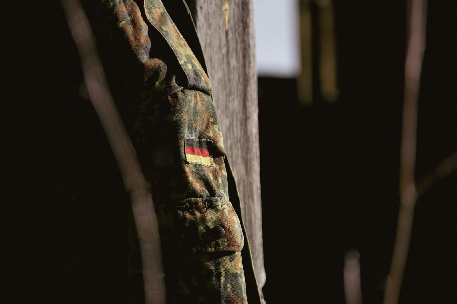 Bundeswehrjacke mit Deutschlandflagge