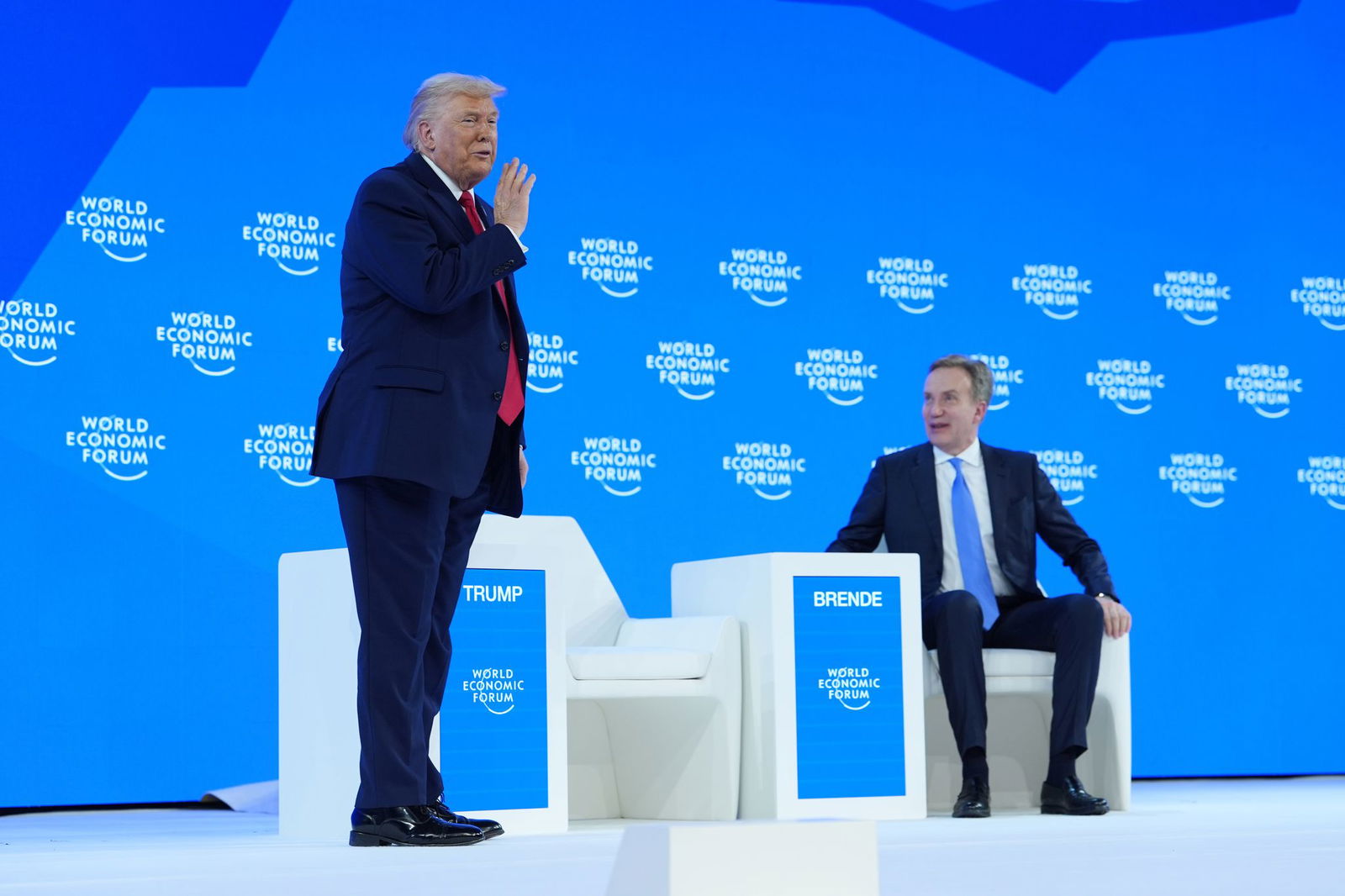 Als WEF-Chef begrüßte der 60-jährige Brende wichtige Redner wie US-Präsident Donald Trump. (Archivbild)