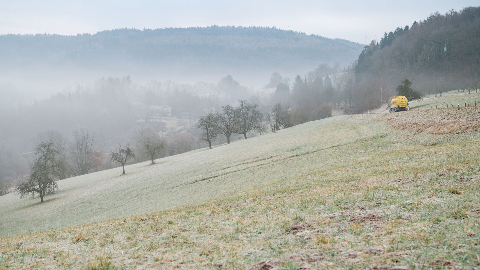 Es wird glatt und windig.