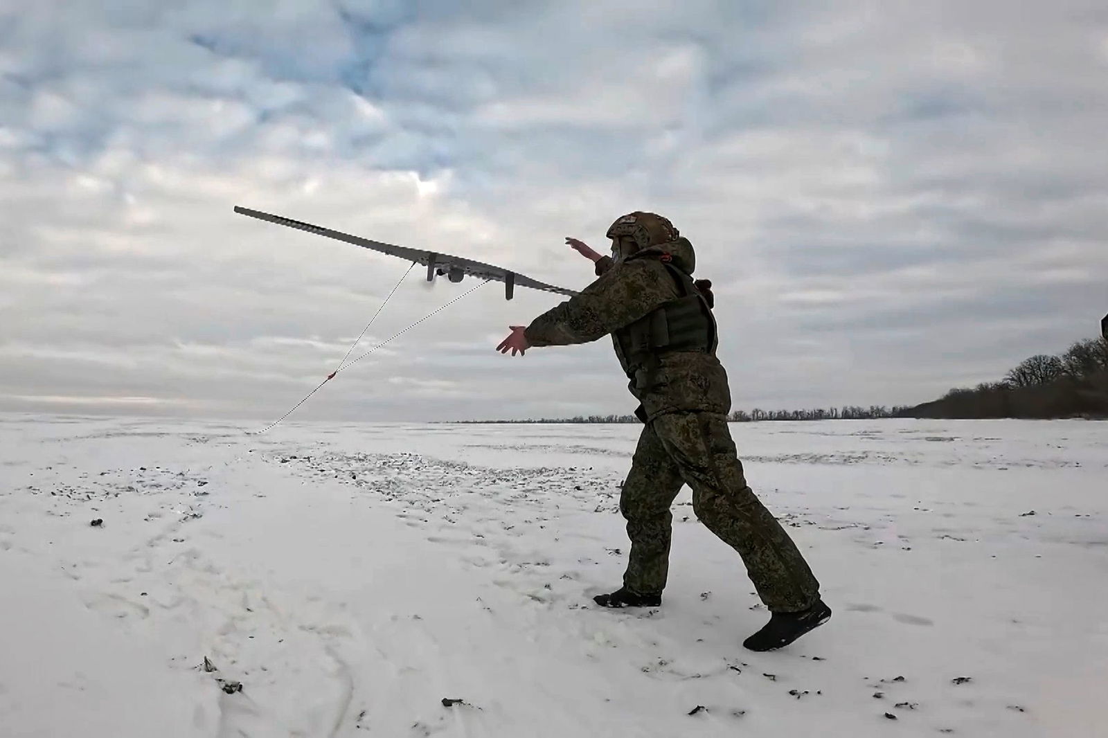 Das Starlink-System wurde intensiv von beiden Seiten für die Navigation von Drohnen genutzt. (Handout)