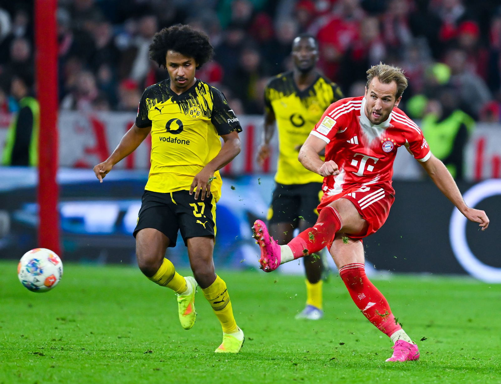 Trifft er wieder gegen den BVB? Bayern-Torjäger Harry Kane. (Archivbild)