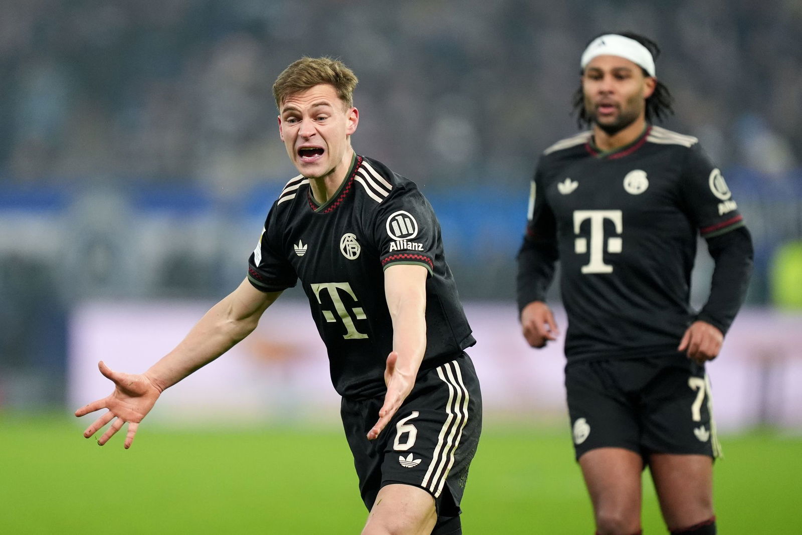 Oft unzufrieden: Bayerns Nationalspieler Joshua Kimmich. (l) 