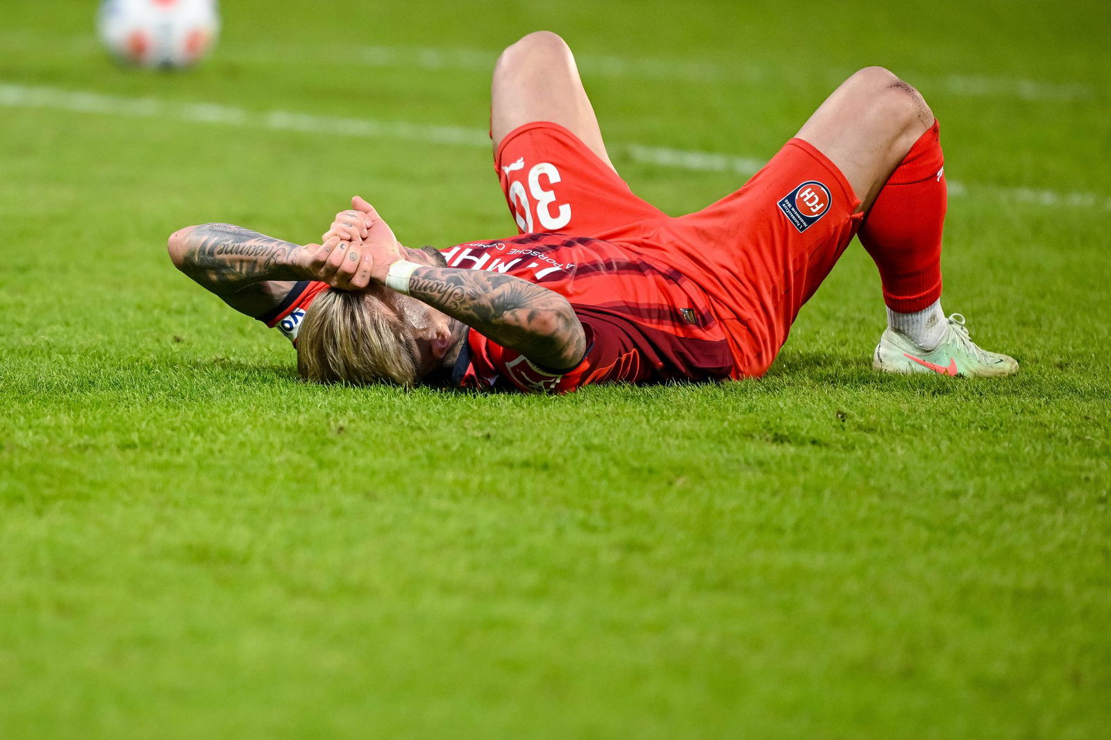 Auch Niklas Dorsch war nach dem 0:2 erst mal niedergeschlagen, aber aufgeben wollen die Heidenheimer nicht.