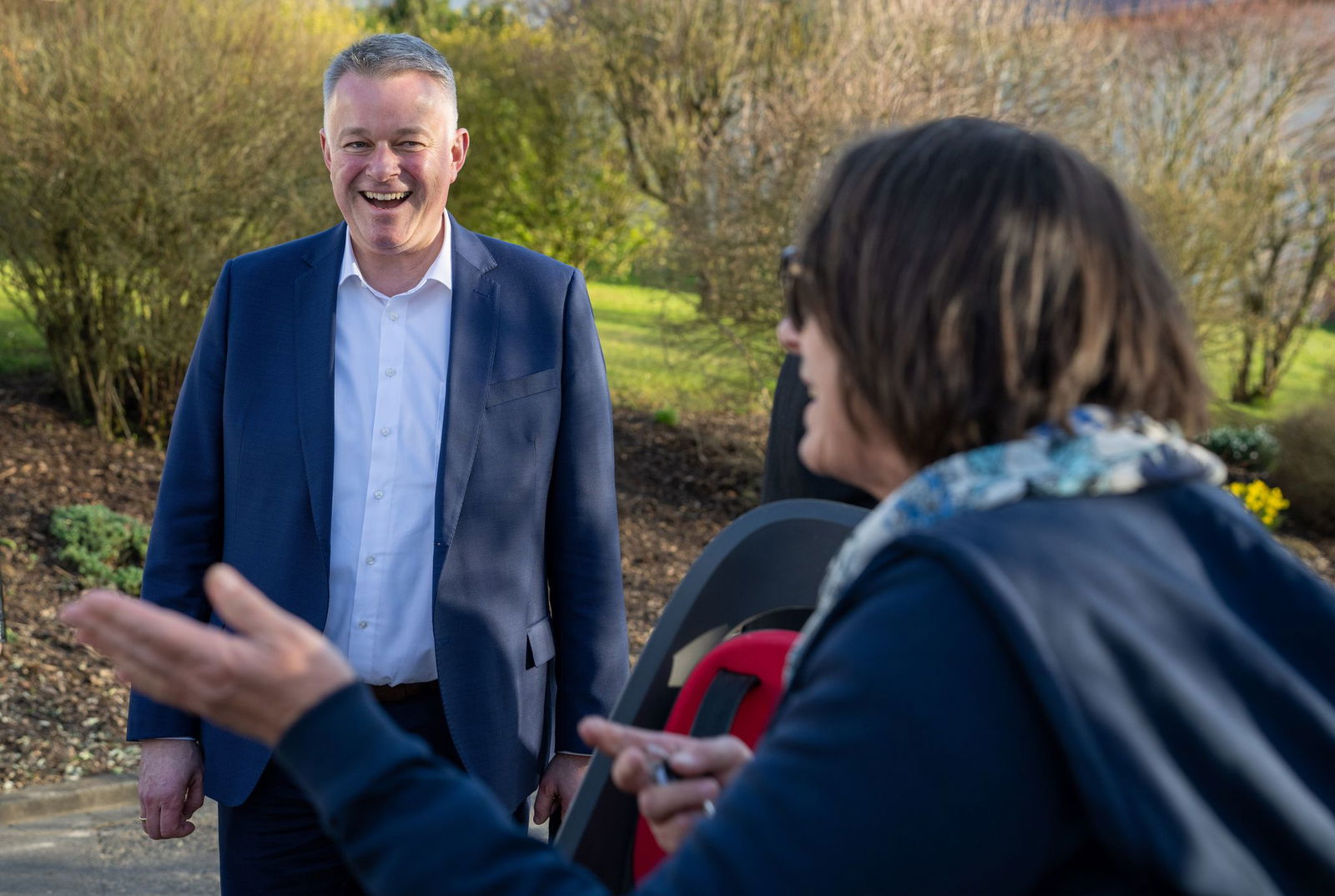 In den letzten zwei Wochen vor der Wahl ist der CDU-Spitzenkandidat noch viel unterwegs. (Archivbild)