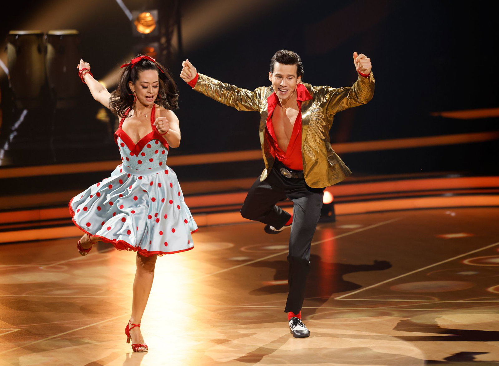 Sportler Joel Mattli überzeugte mit einem Jive. 