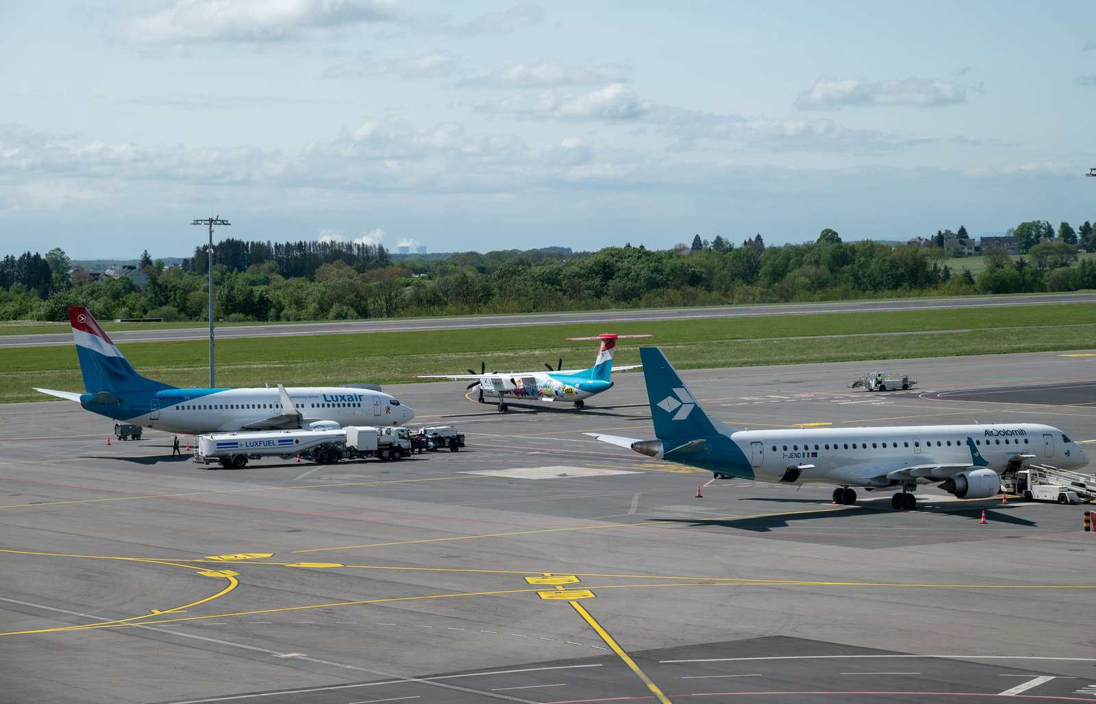 Die Maschine drehte kurz nach dem Start um und landete wieder. (Archivbild)