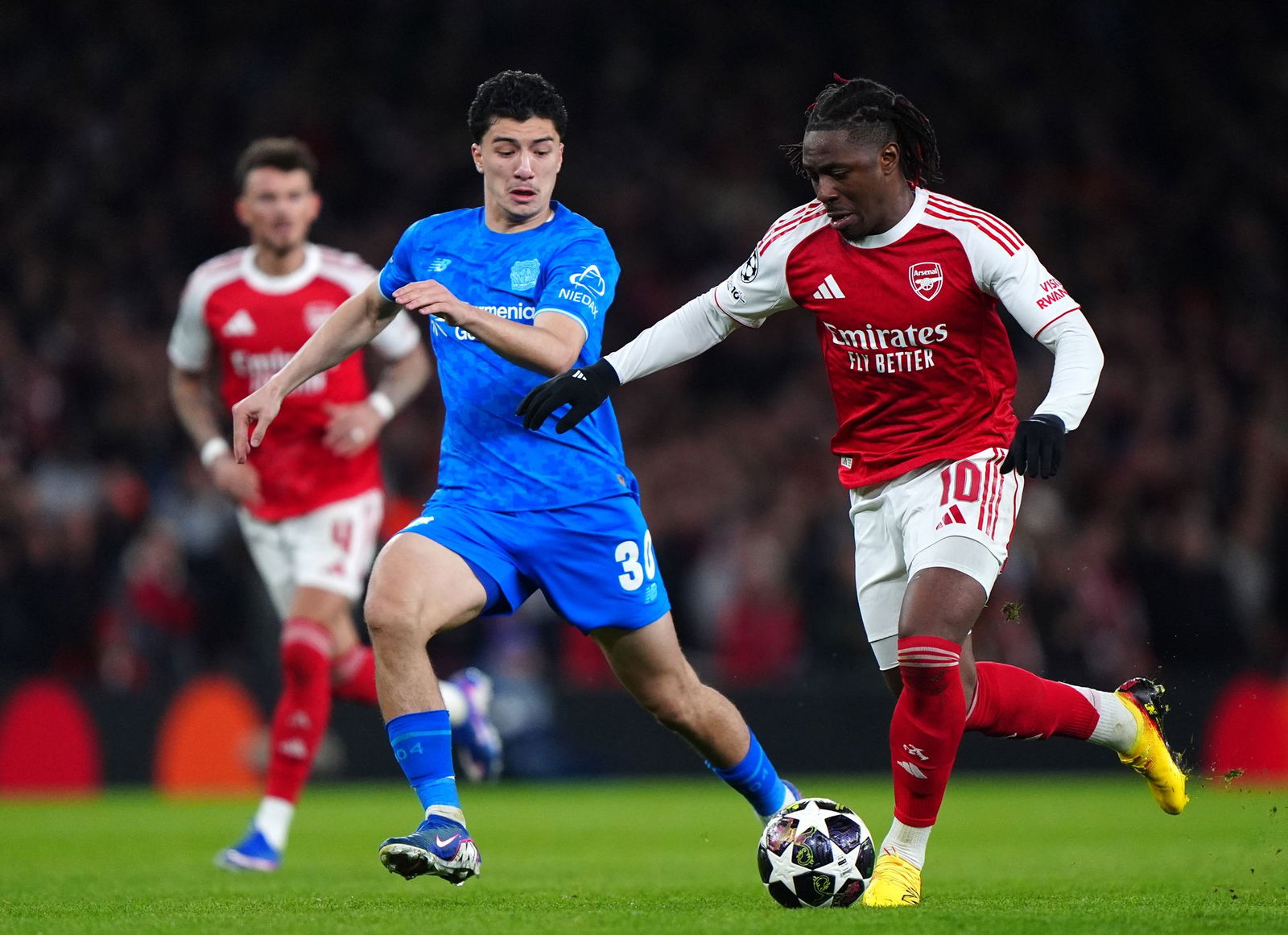 Ibrahim Maza ist einer von Leverkusens jungen Spielern, die laut Trainer Kasper Hjulmand große Fortschritte gemacht haben.