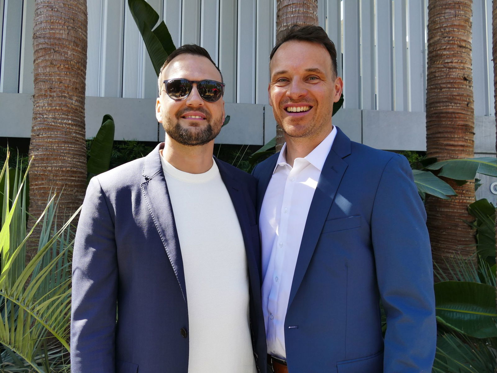 Die Spezialeffekte-Künstler Guido Wolter aus Dessau und Michael Ralla aus Achern im Schwarzwald.