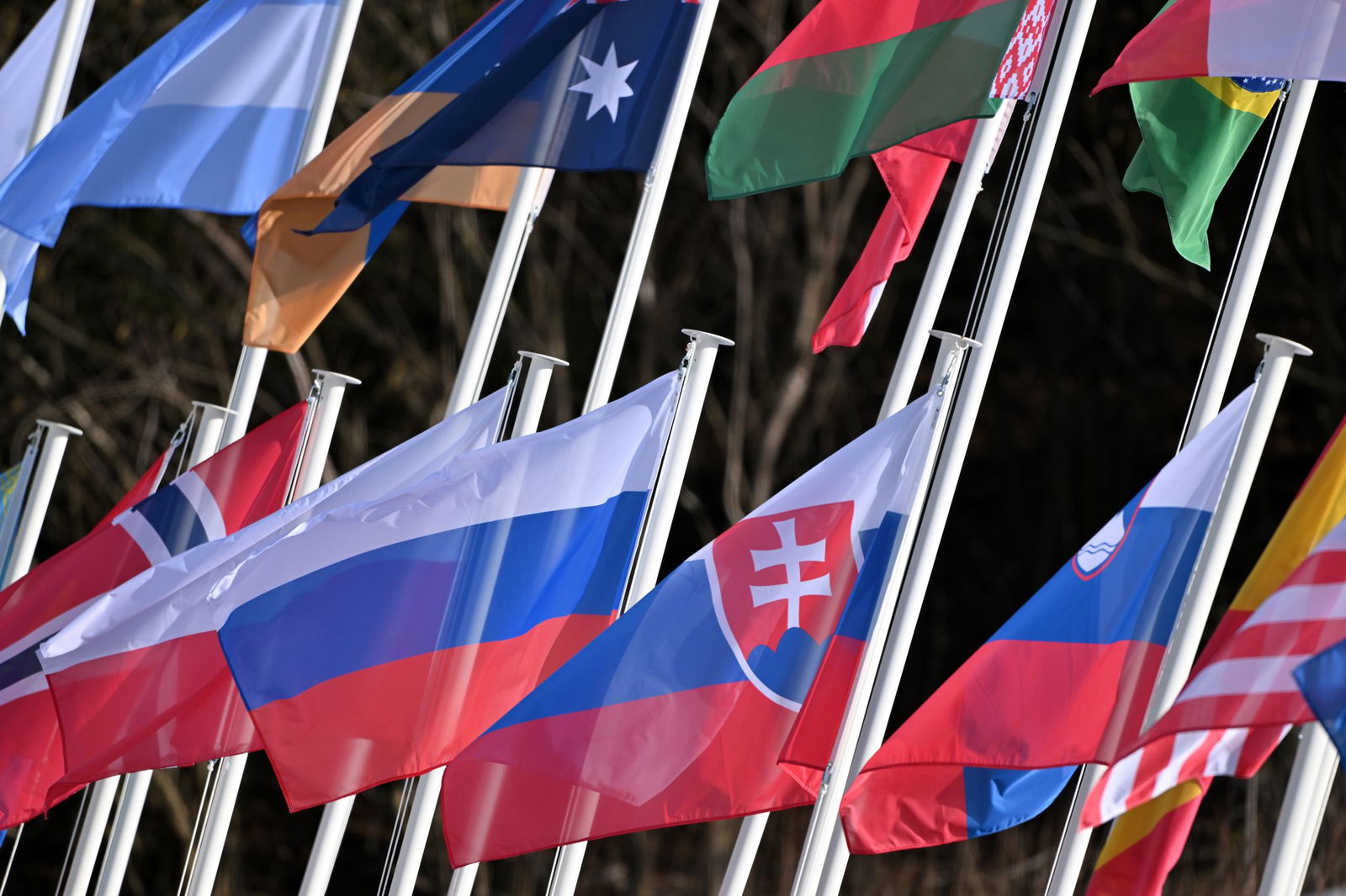 Die russische Fahne weht bei den Paralympics.