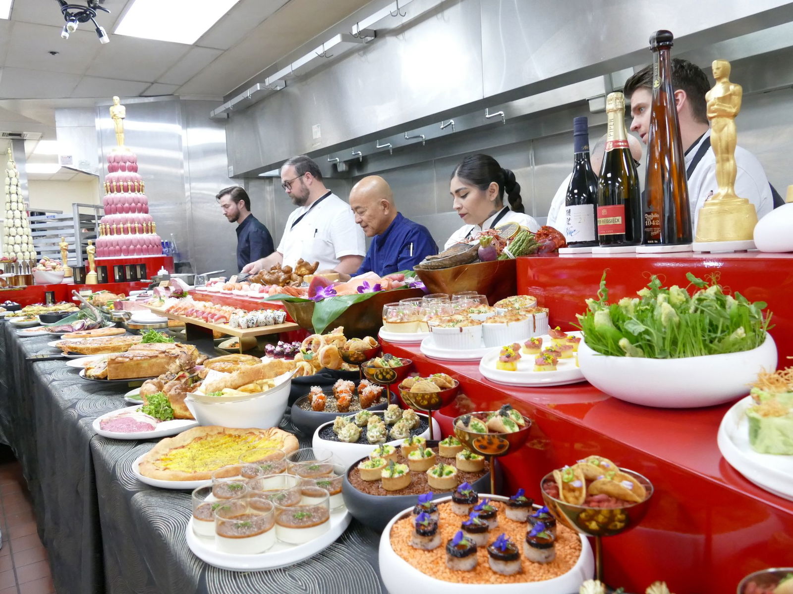 Rund 40 Speisen stehen für die Oscar-Gäste zur Auswahl. 