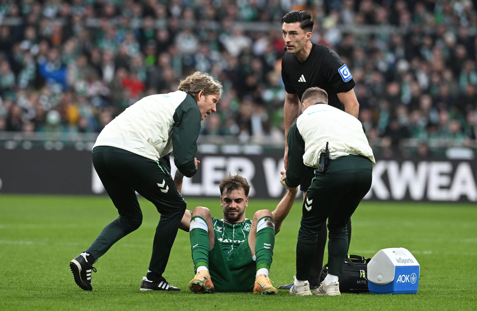 Werder-Stürmer Jovan Milosevic fällt auch gegen Mainz aus. (Archivbild)