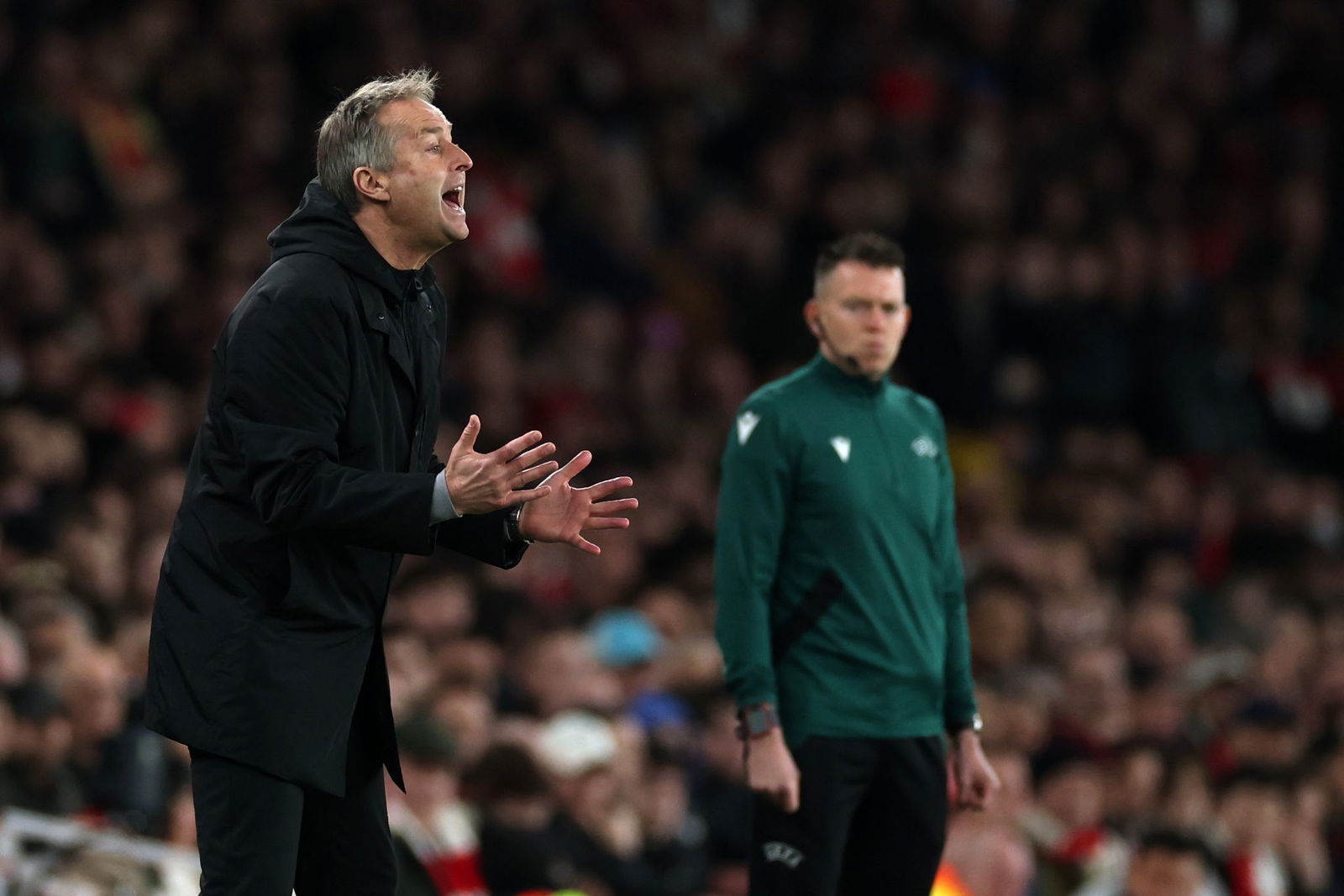 Bayer-Coach Kasper Hjulmand sieht trotz Champions-League-Aus einen Aufwärtstrend bei seinem Team.