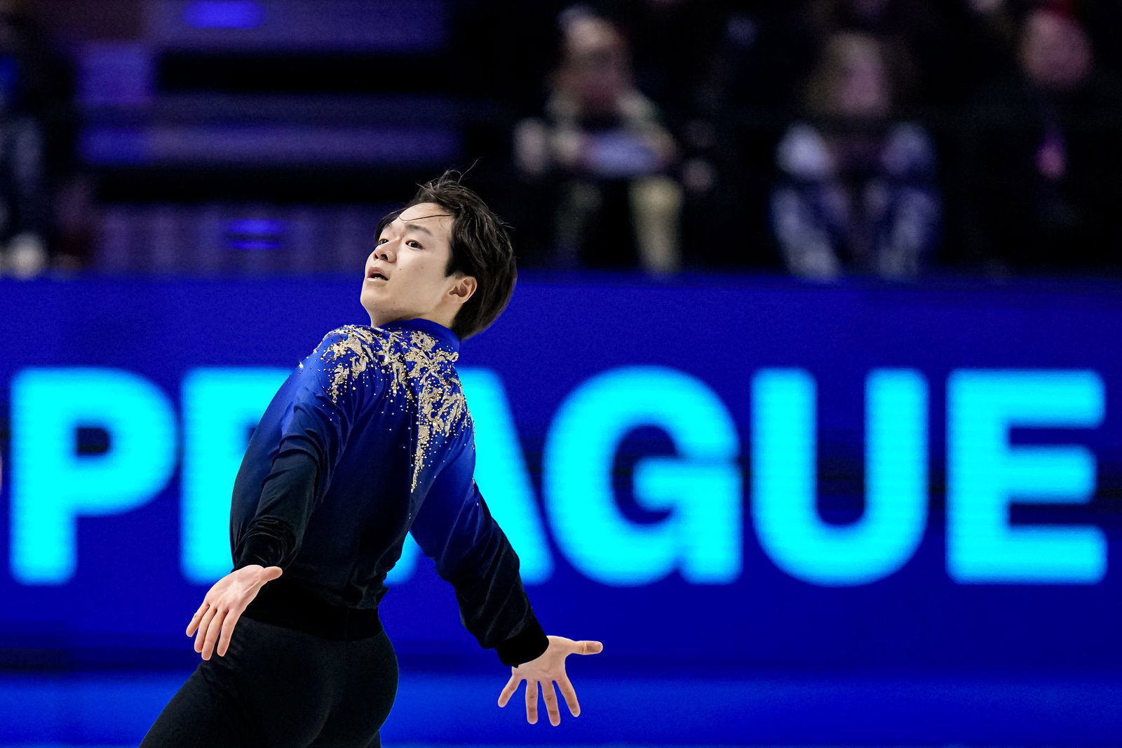 Der Japaner Yuma Kagiyama belegte hinter Malinin Platz zwei bei der WM.