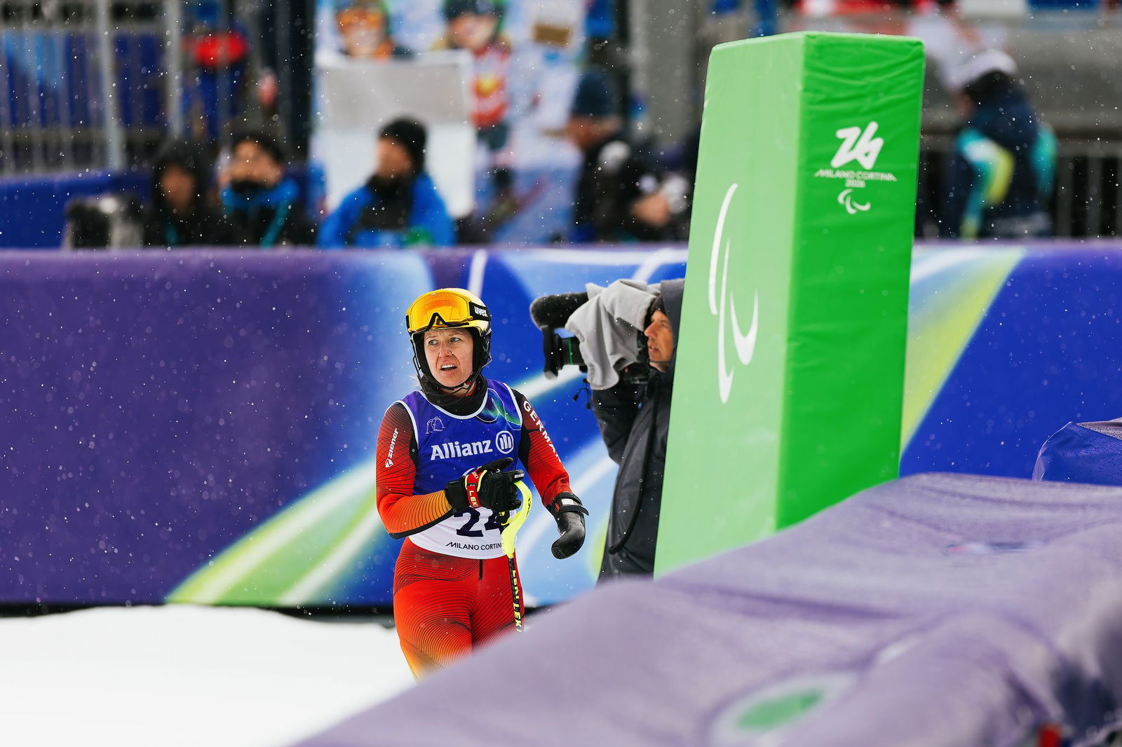Paralympics-Abschluss als Fahnenträgerin: Andrea Rothfuss.