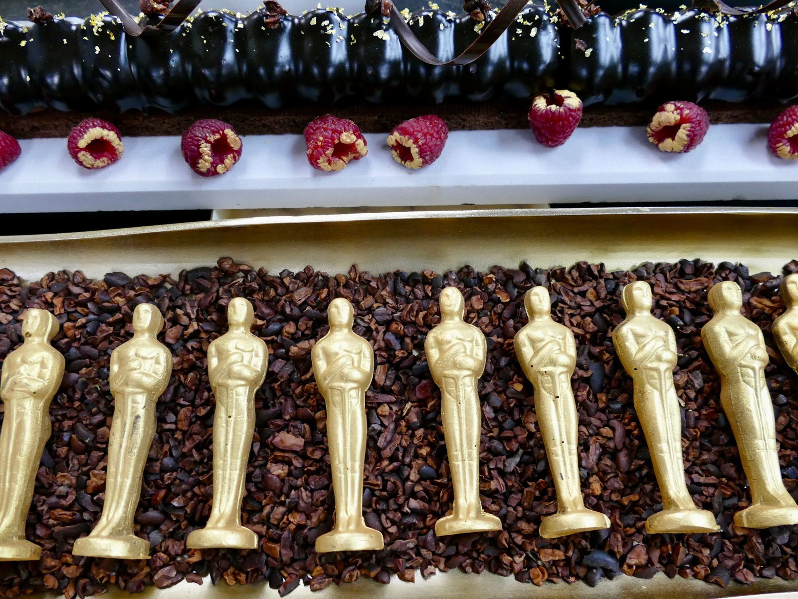 Alle Oscar-Gäste bekommen einen vergoldeten Schokoladen-Oscar.
