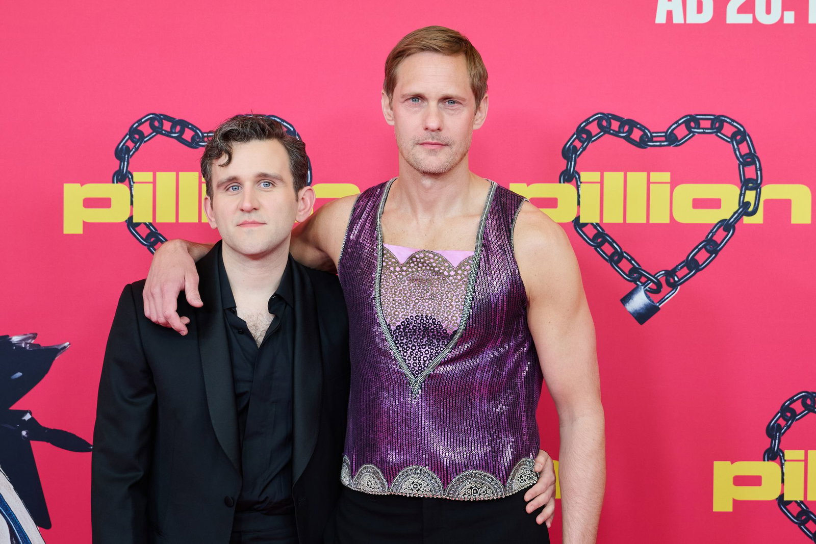 Harry Melling und Alexander Skarsgård in Berlin. 