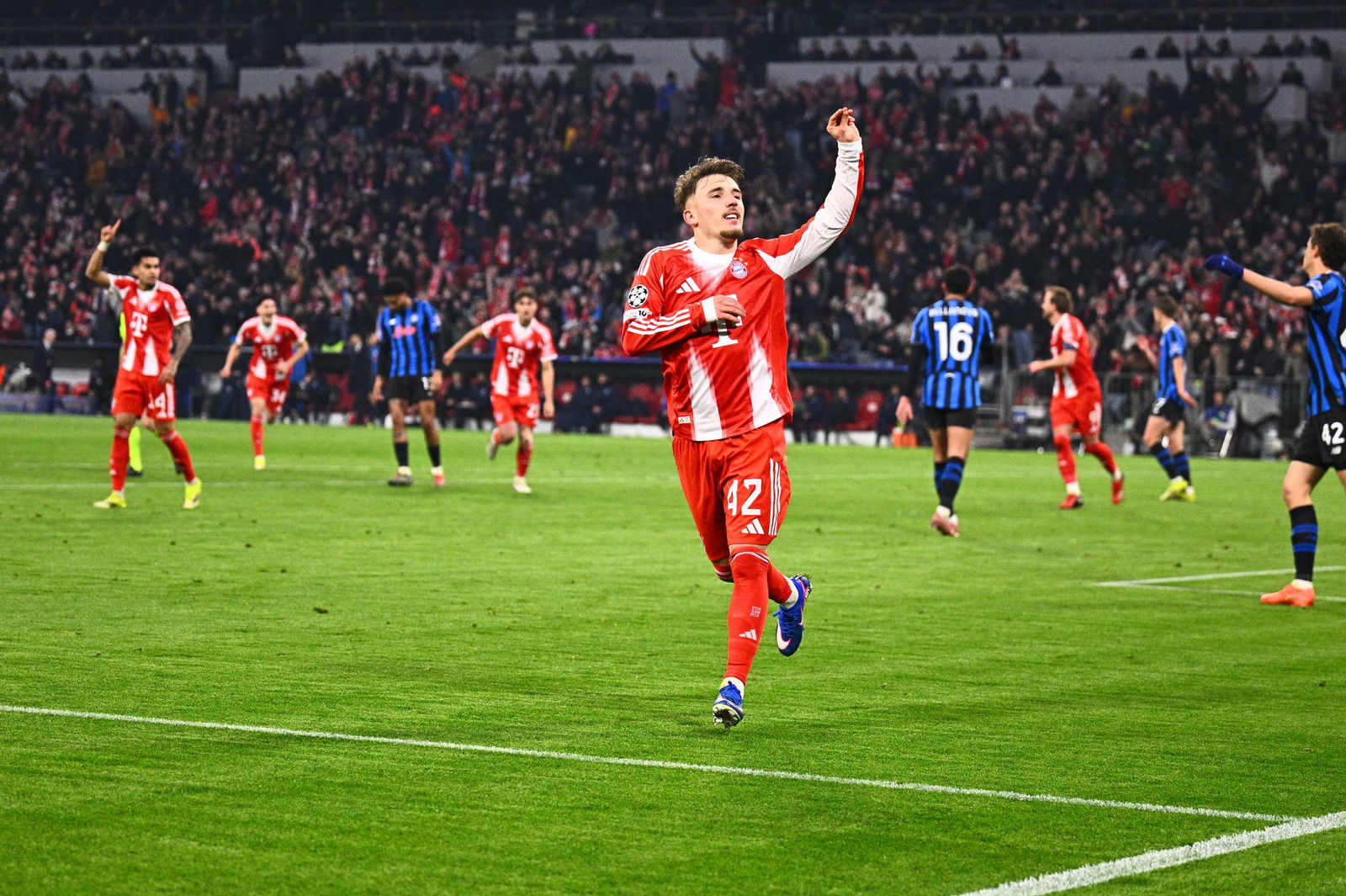 Erst Torjubel von Lennart Karl gegen Bergamo, dann Berufung ins Nationalteam? 