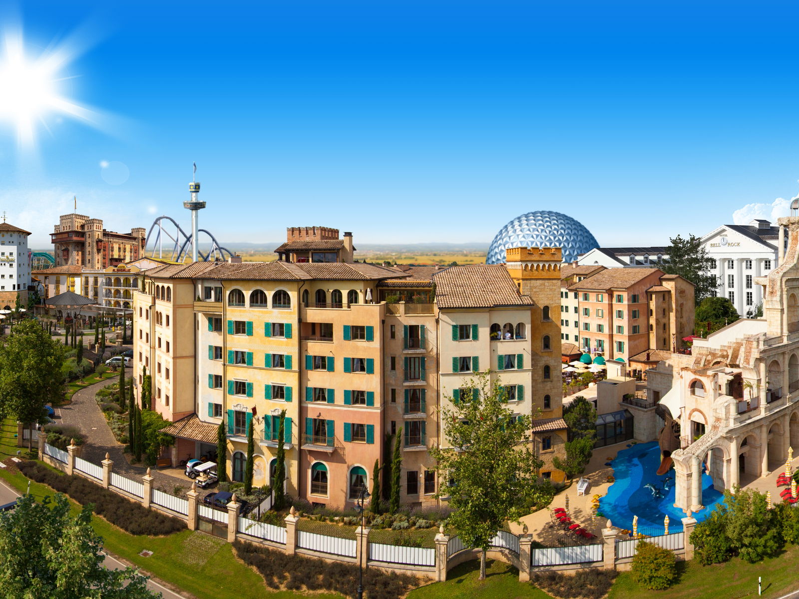 Wellness-Gebäude vom Europa-Park