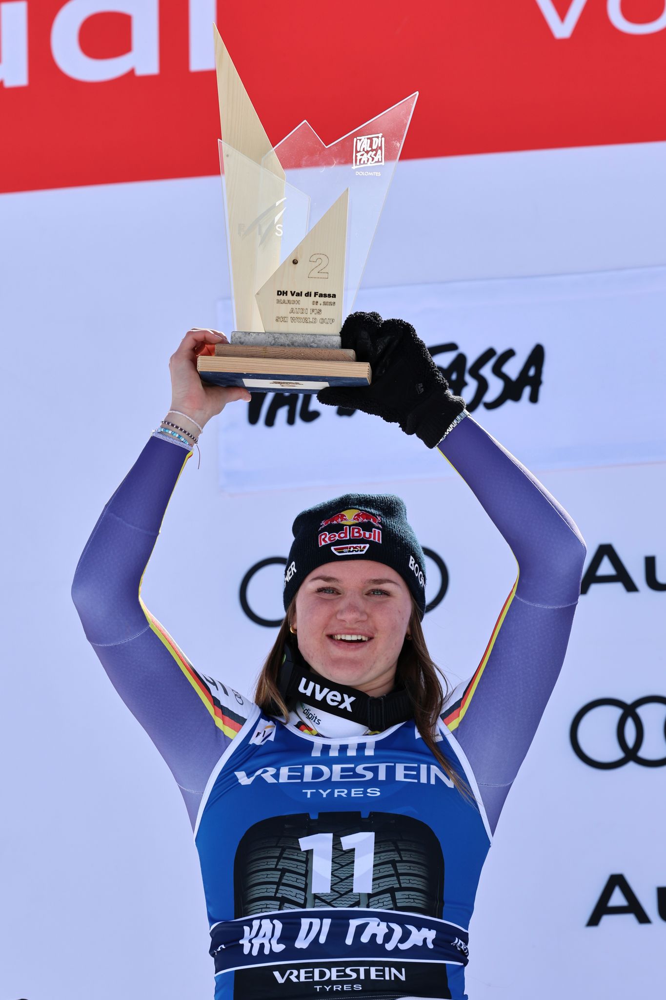 Emma Aicher könnte in Norwegen auch den Abfahrts-Weltcup gewinnen. (Archivbild)