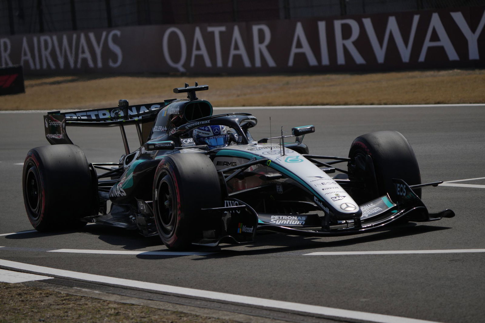 WM-Spitzenreiter George Russell führt auch in China das Feld an.