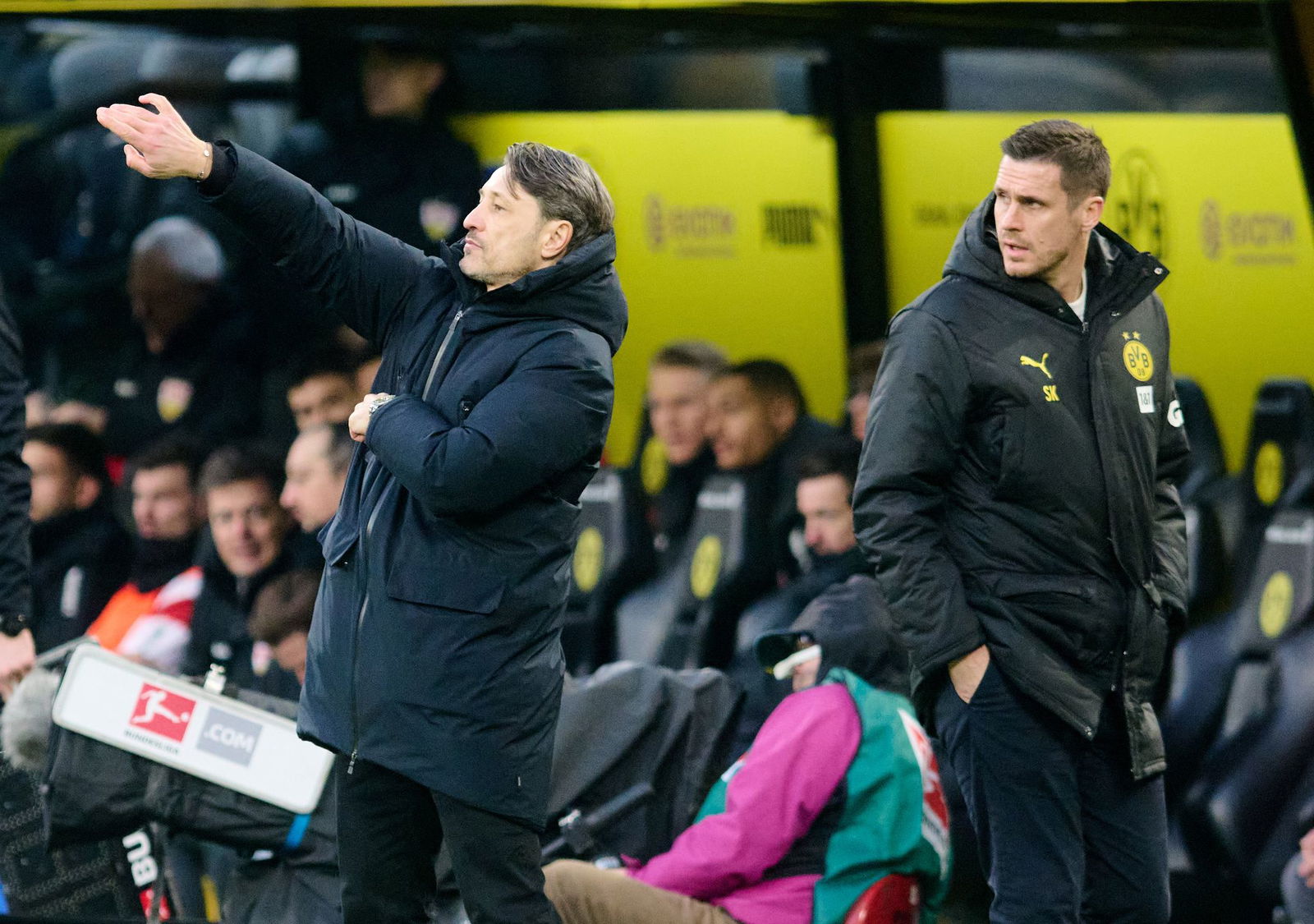 Kein BVB-Duo mehr: Trainer Niko Kovac (l) muss künftig ohne Sportdirektor Sebastian Kehl (r) auskommen. (Archivbild)