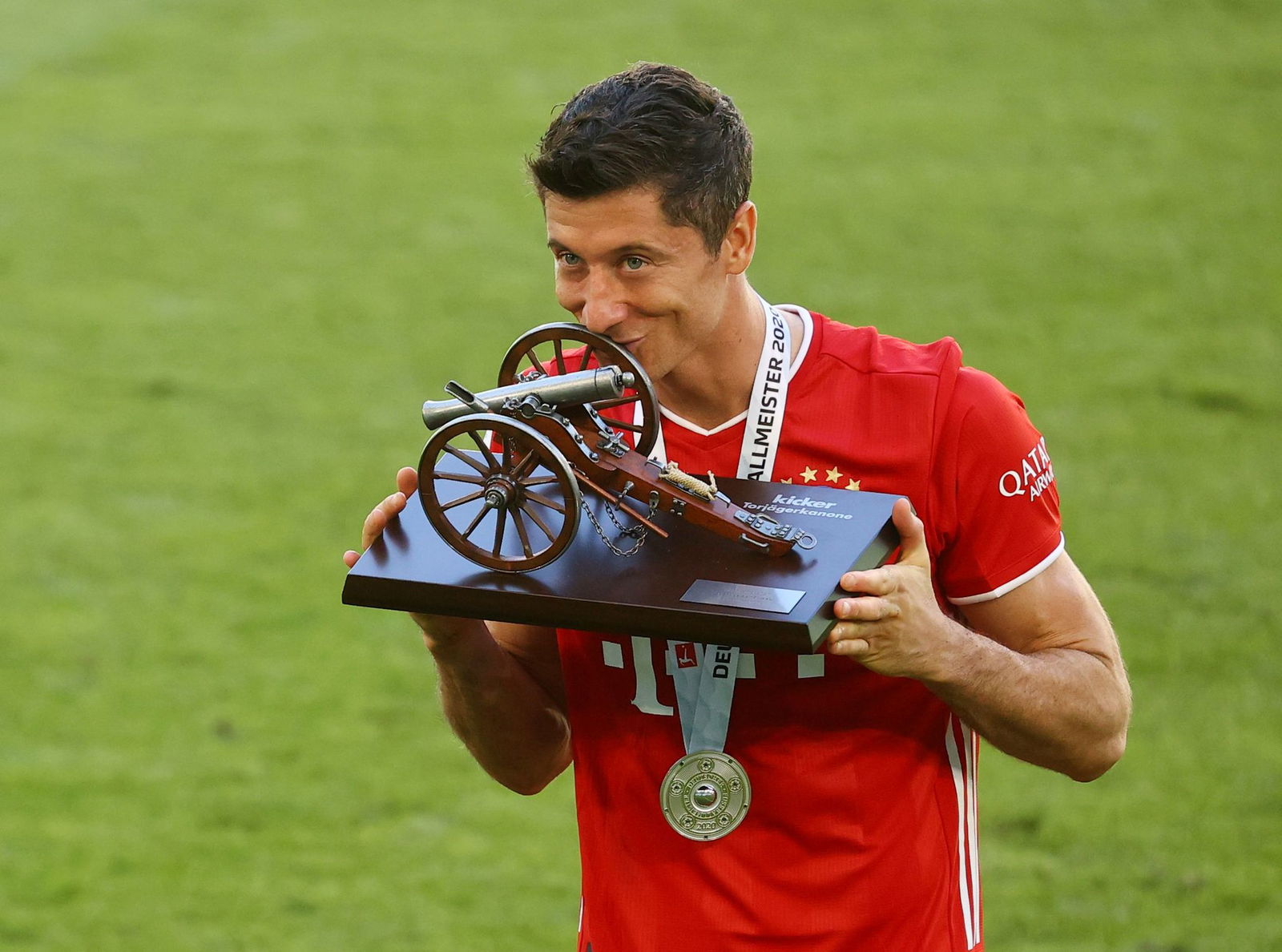 Stellte den Rekord auf: Ex-Bayern-Stürmer Lewandowski. (Archivbild)
