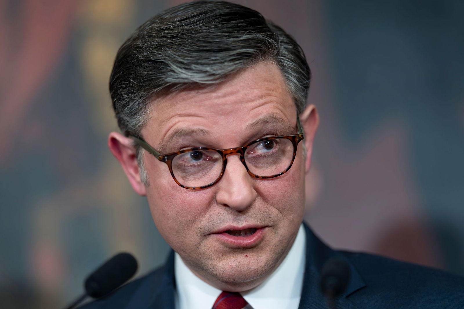 Hält die US-Entscheidung für Angriffe auf den Iran für richtig - der republikanische Sprecher des US-Repräsentantenhauses, Mike Johnson. 