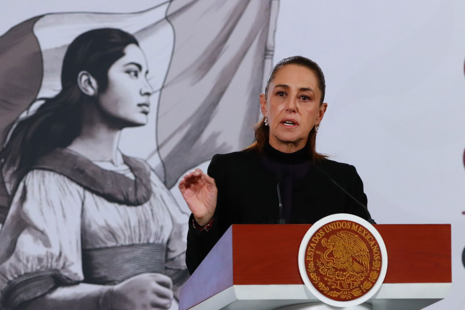 Präsidentin Sheinbaum will die Sicherheit bei der WM garantieren. (Archivbild)