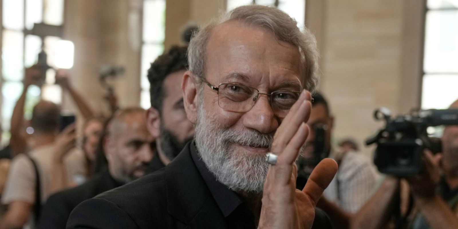 Der von Israel getötete Generalsekretär des iranischen Sicherheitsrates, Ali Laridschani, im Libanon. (Archivbild)