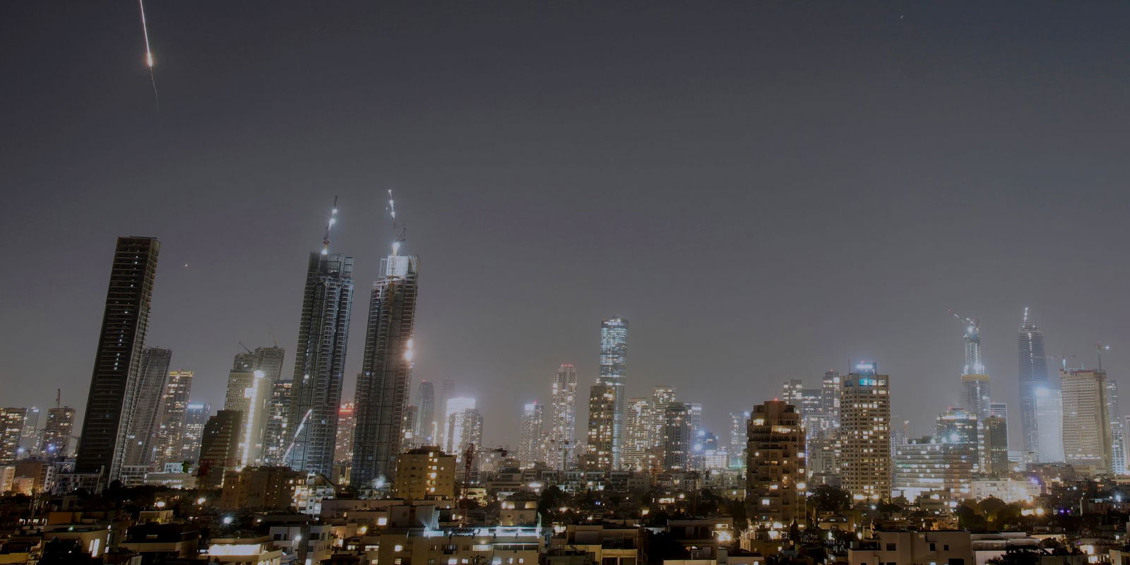 Israels Luftabwehr war auch in der Nacht wieder im Einsatz. 