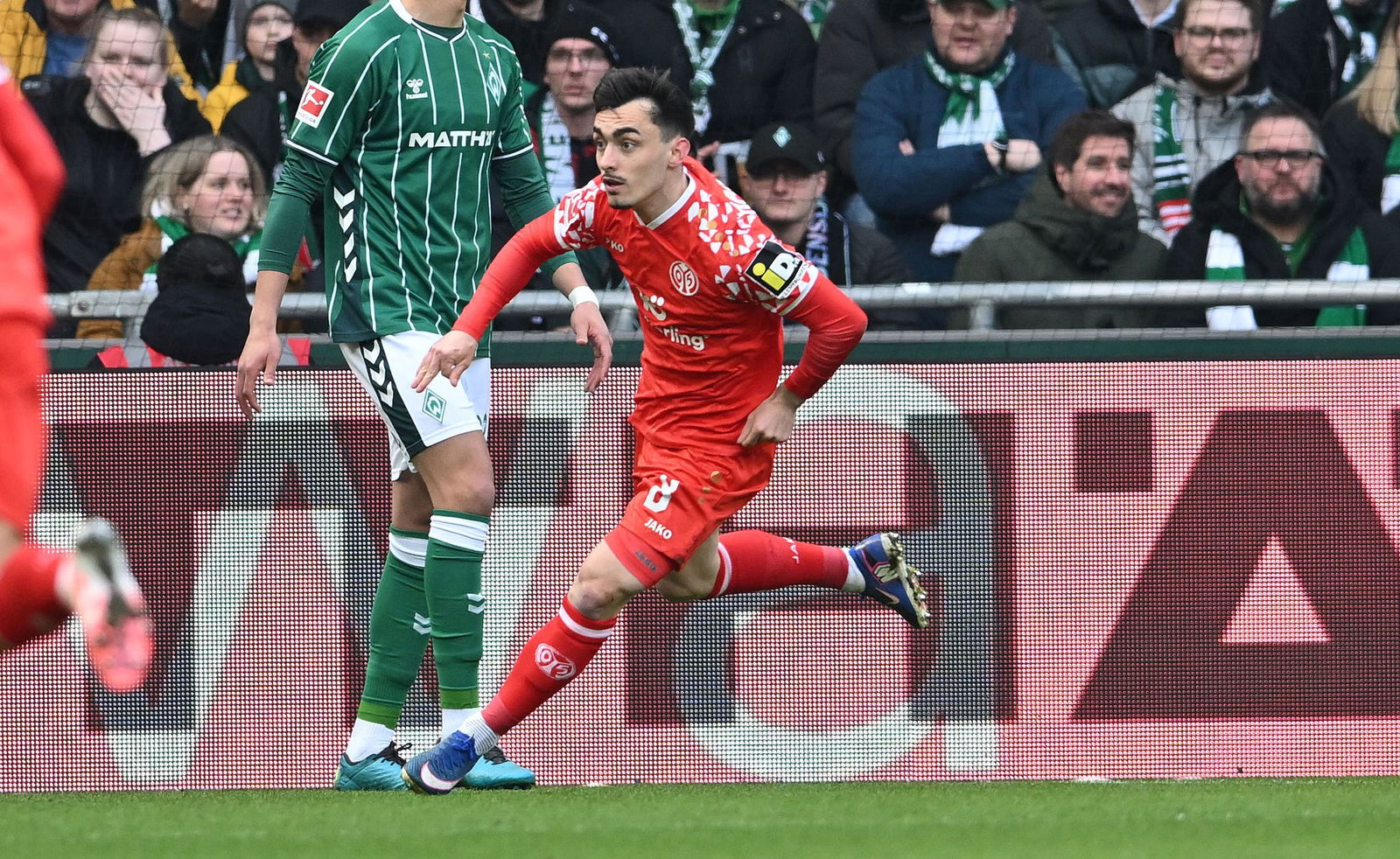 Paul Nebel brachte Mainz in Bremen früh in Führung.