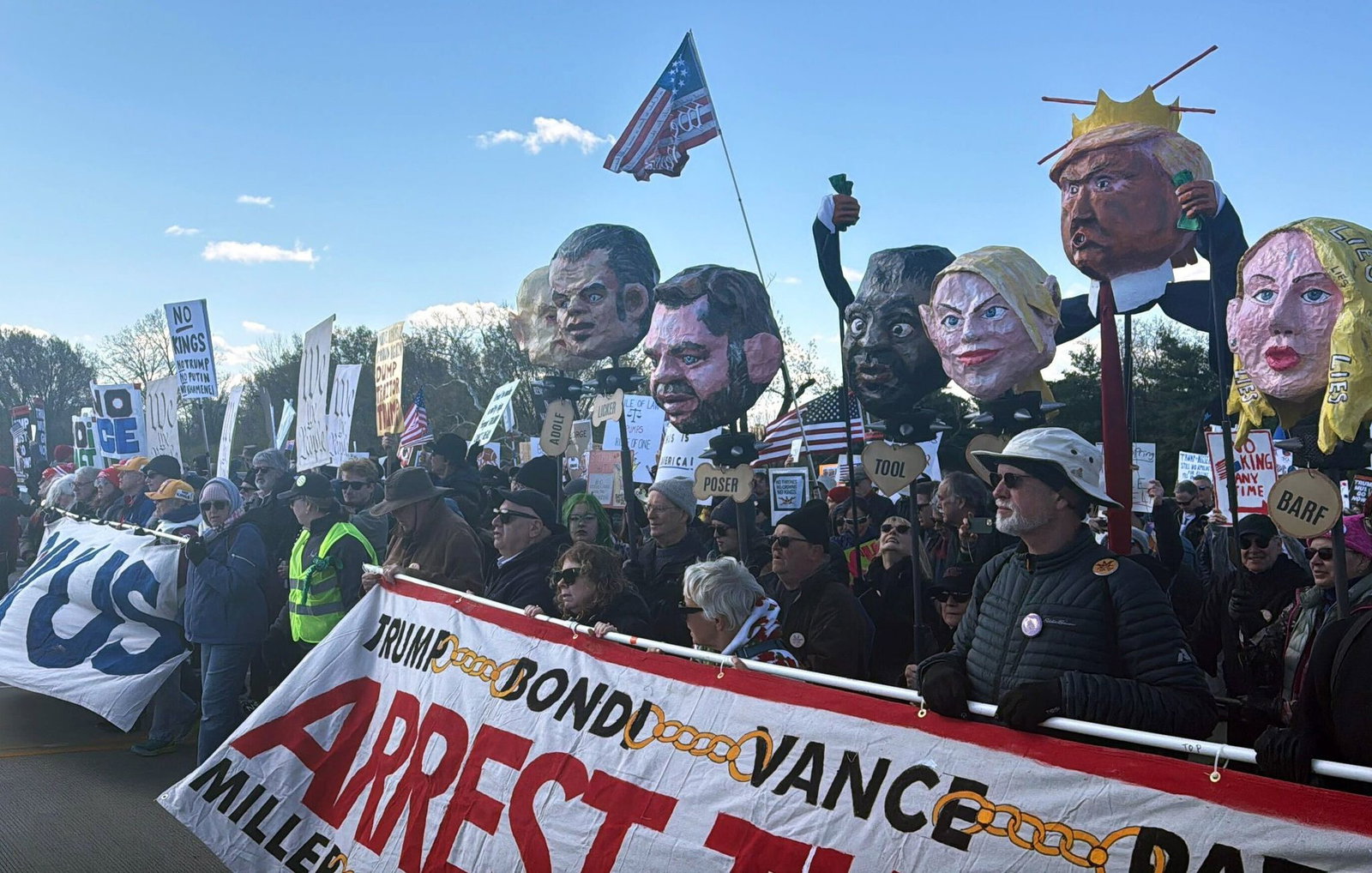 Zehntausende sind in Washington auf die Straße gegangen.