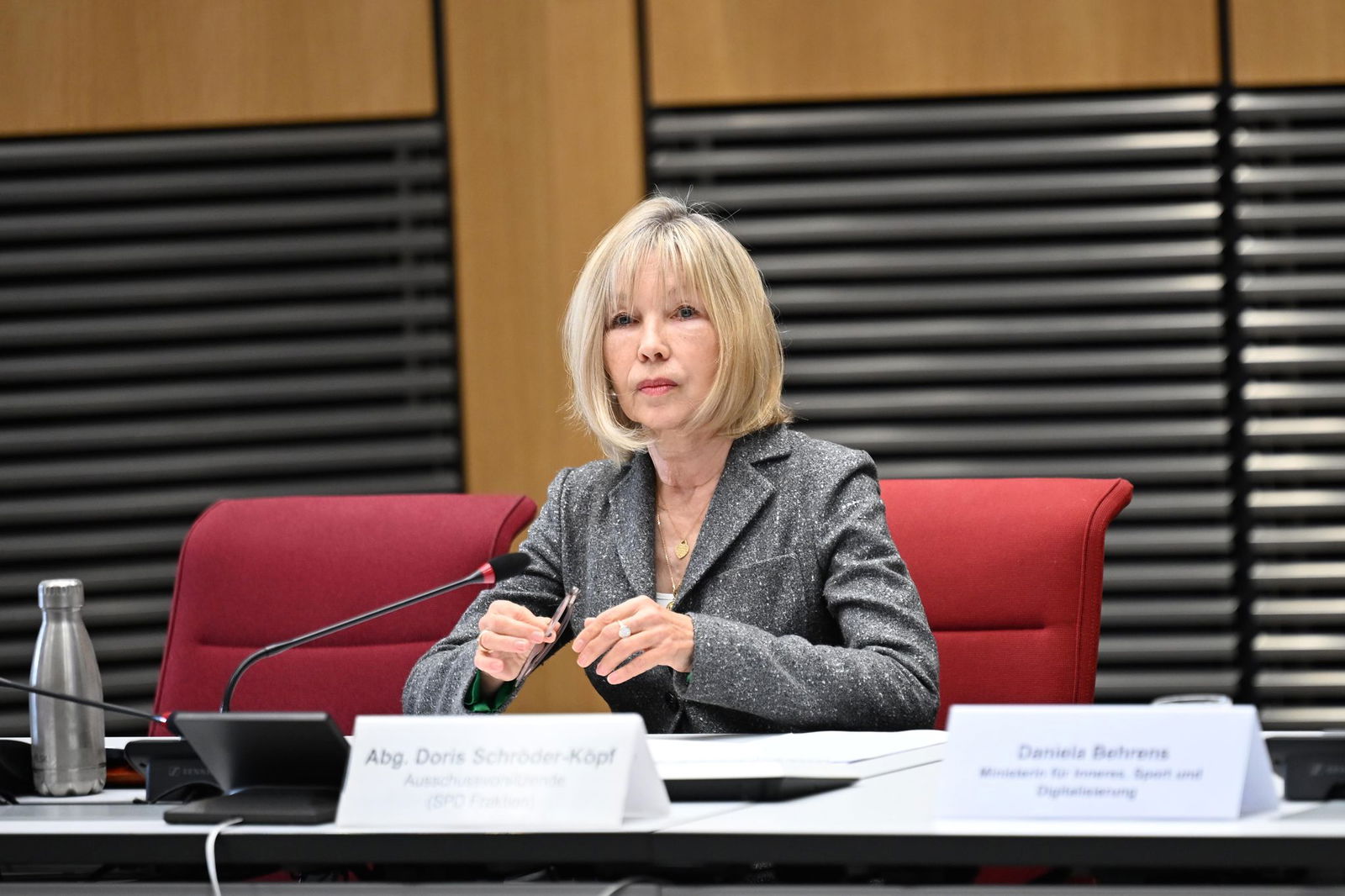 Mit Doris Schröder-Kopf (SPD) fordert eine prominente Landtagsabgeordnete Konsequenzen an der Spitze der eigenen Partei. (Archivbild)