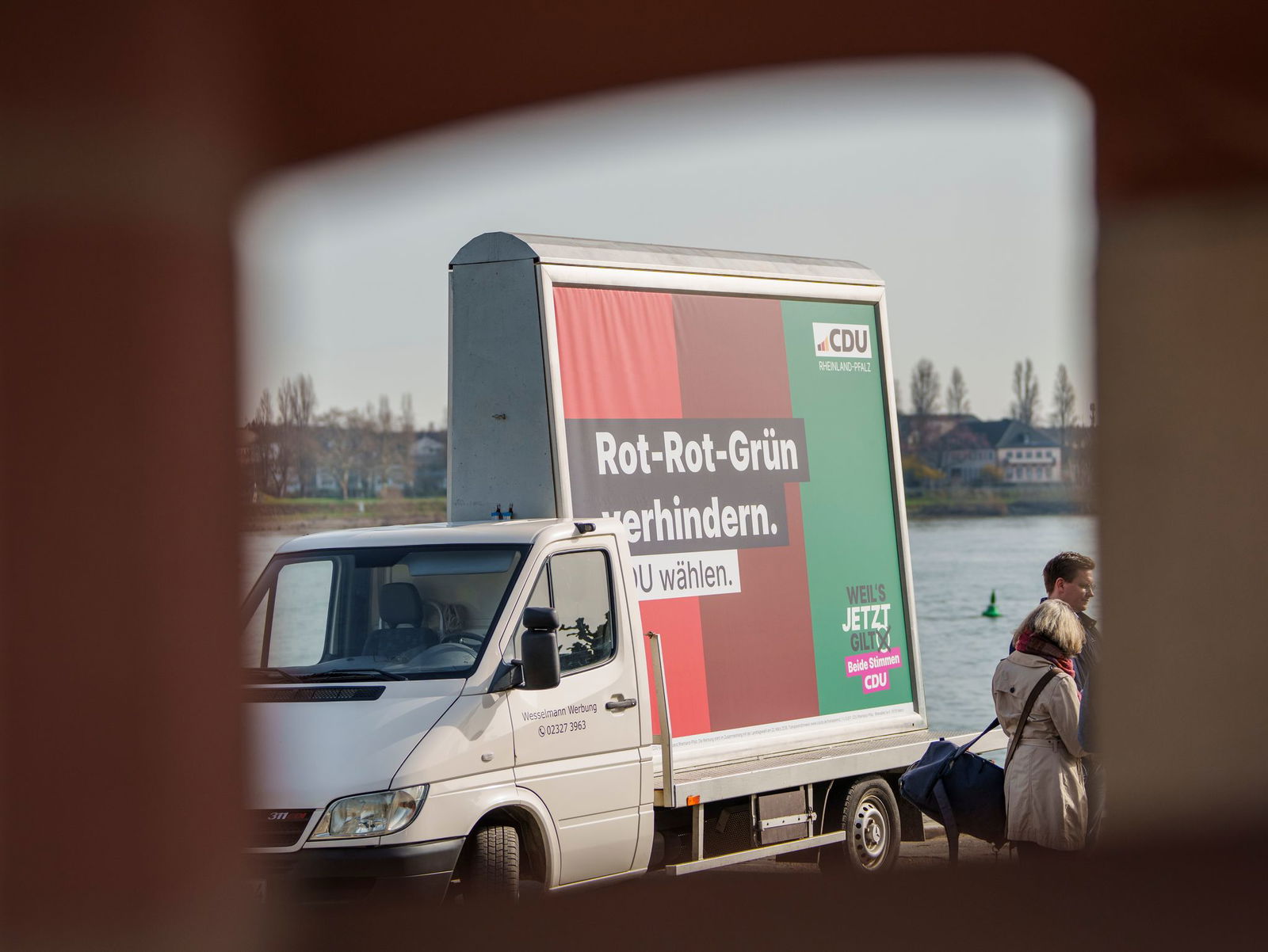 Mit 100 Großflächenplakate will die CDU auf die Möglichkeit eines «Linksbündnisses» aufmerksam machen. 
