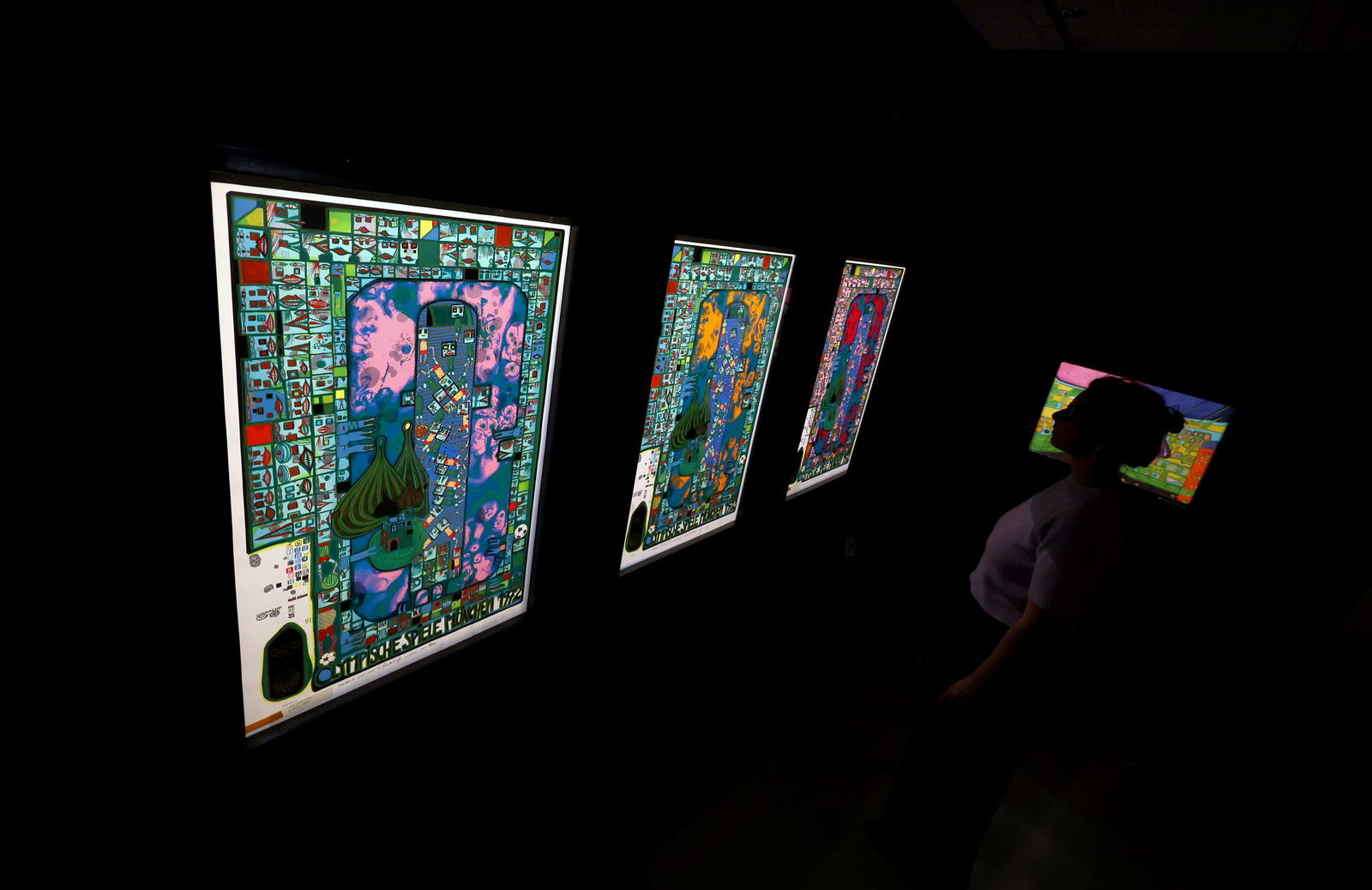 Für die Olympischen Spiele 1972 erstellte Hundertwasser Siebdrucke.