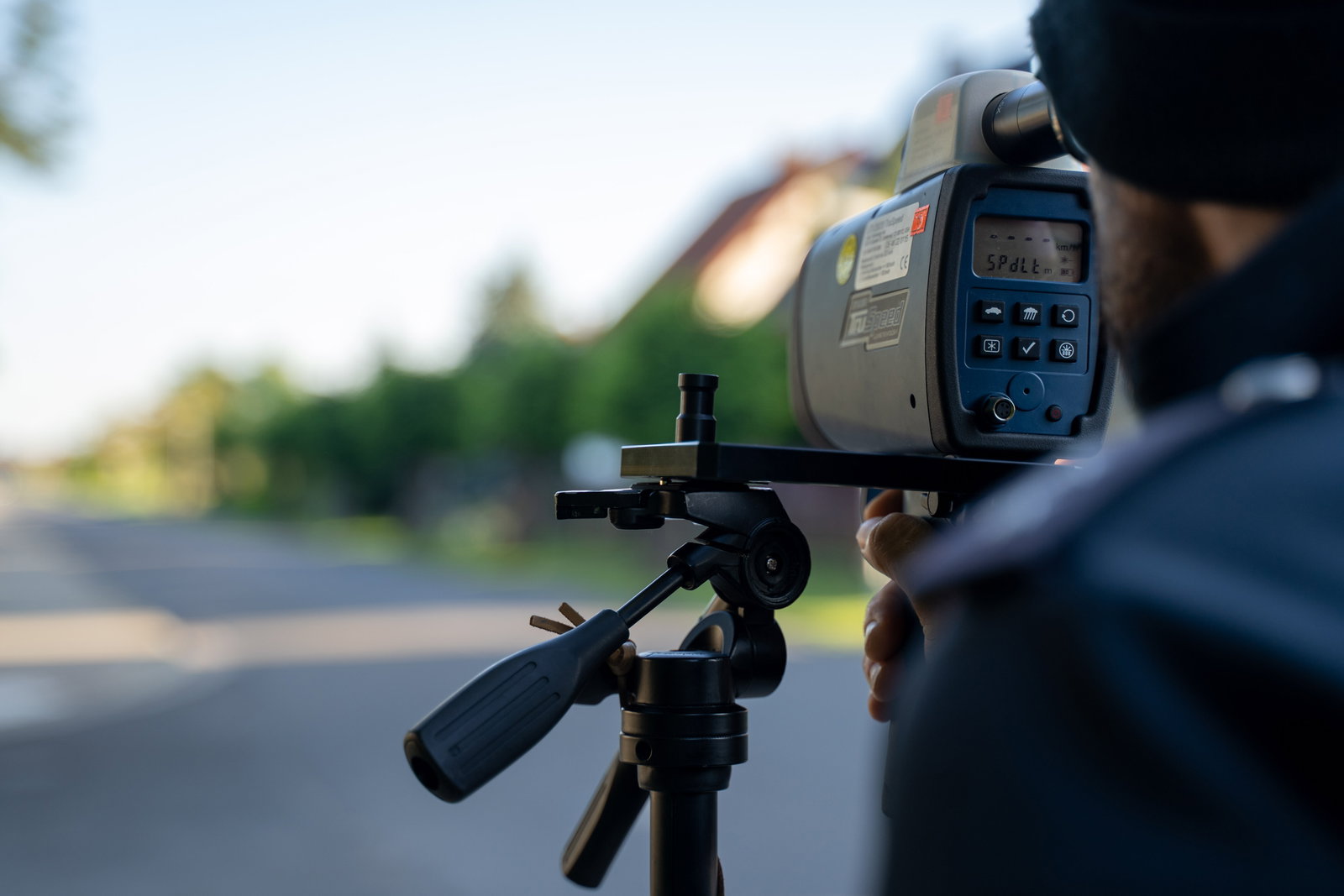 Geschwindigkeitsmessung der Polizei