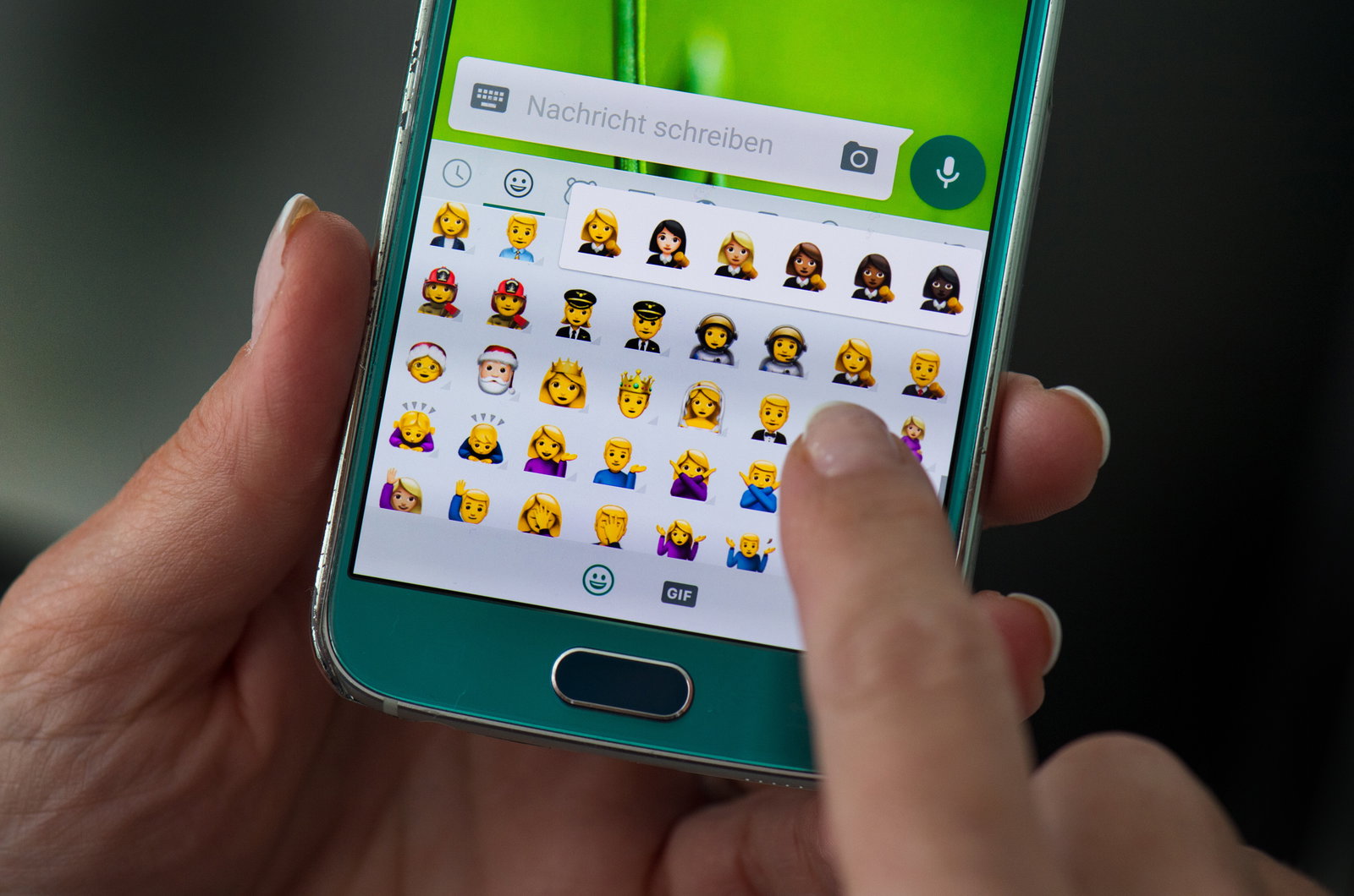 Emojis auf einem Smartphone