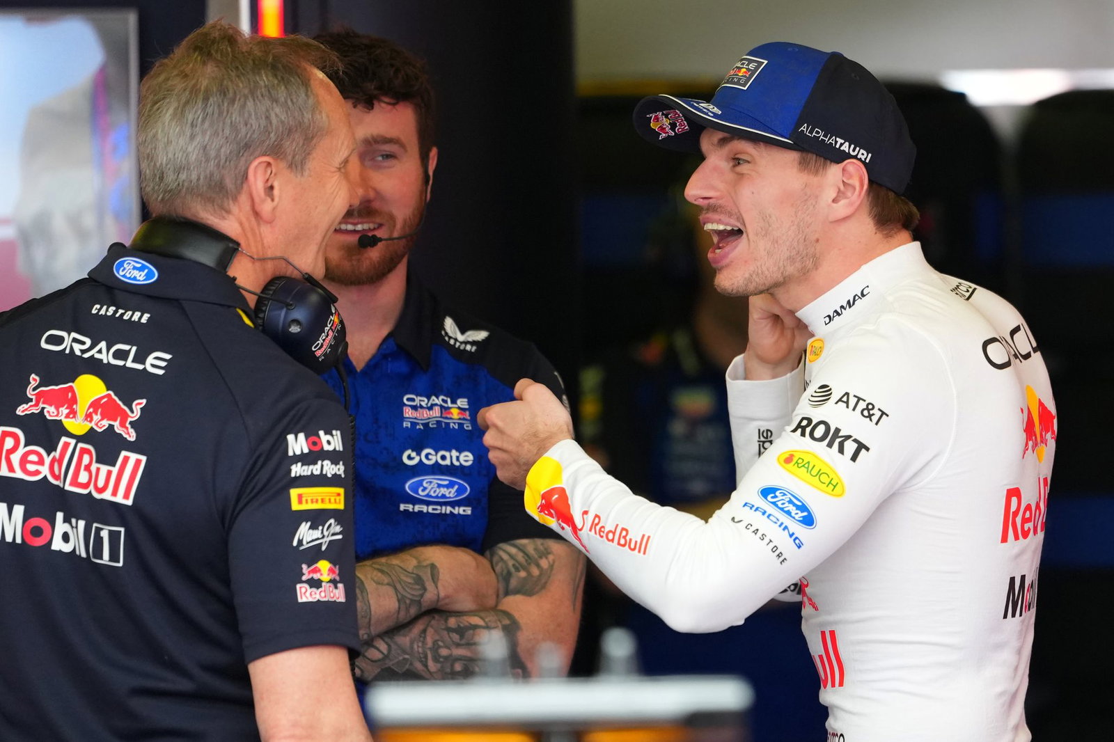 Spaß im Team: Max Verstappen hat Red Bull viel zu verdanken. (Archivbild)