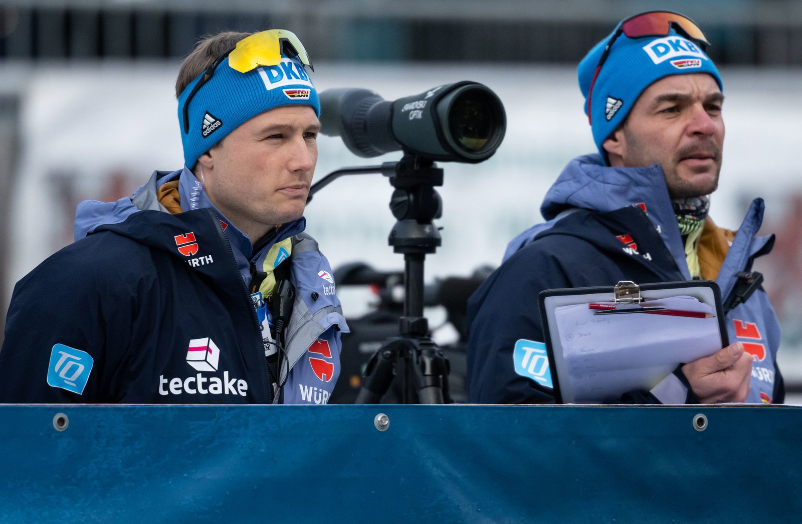Kristian Mehringer (r) und Sverre Olsbu Röiseland hatten viele Jahre die Damen betreut. (Archivbild)