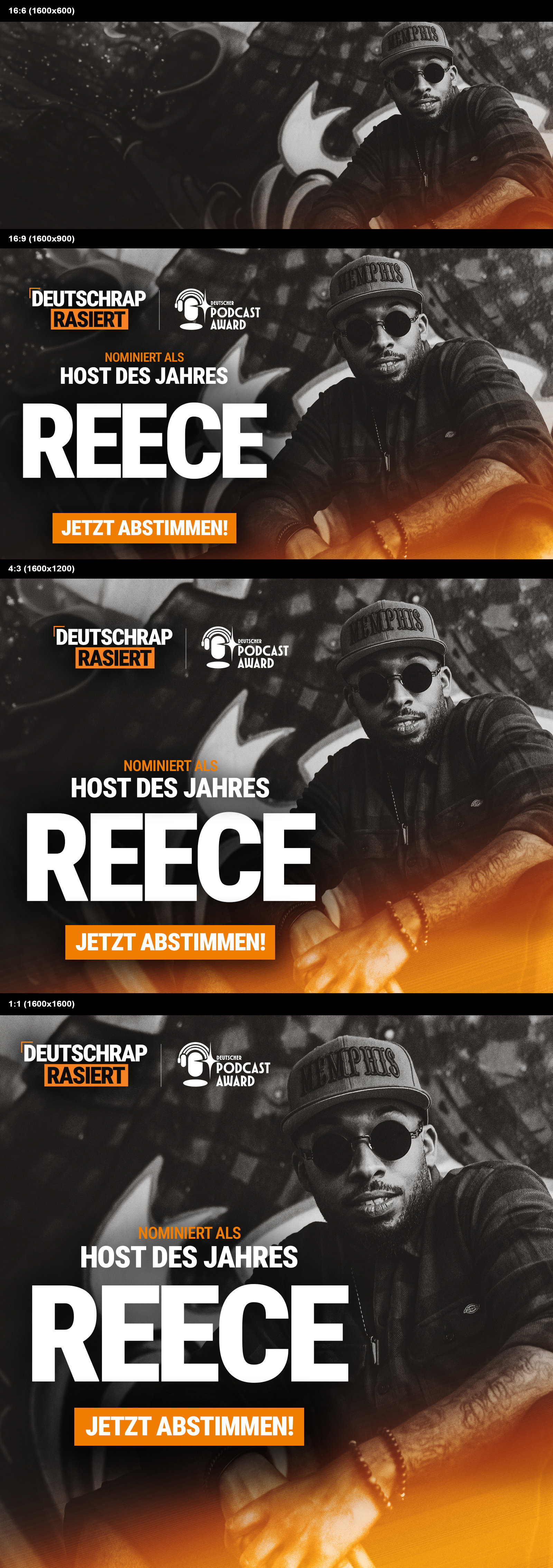 Deutschrap rasiert Reece Deutscher Podcast Award 2026