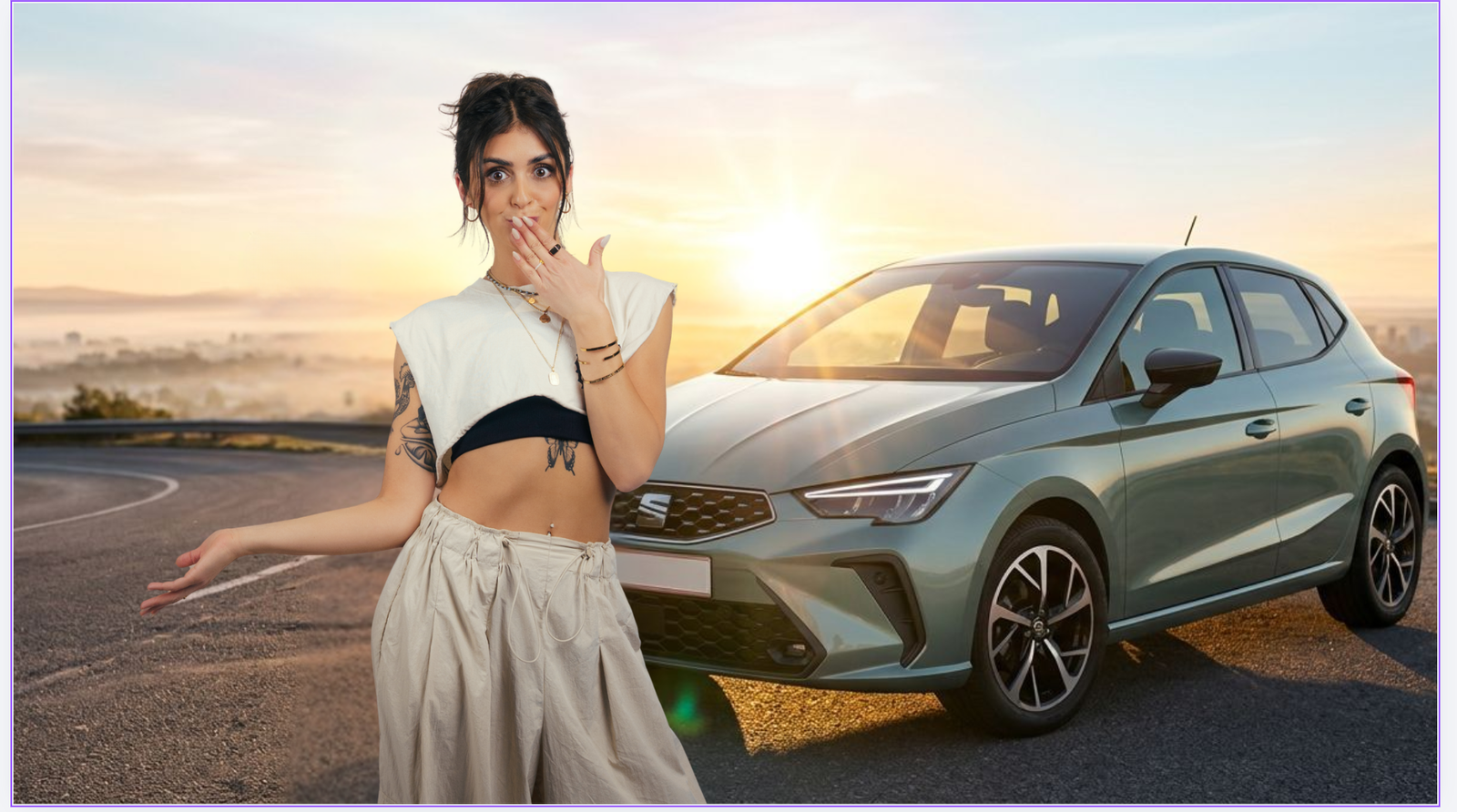 Filiz hot euch im SEAT Ibiza ab um einen geilen Morgen mit euch zu erleben!