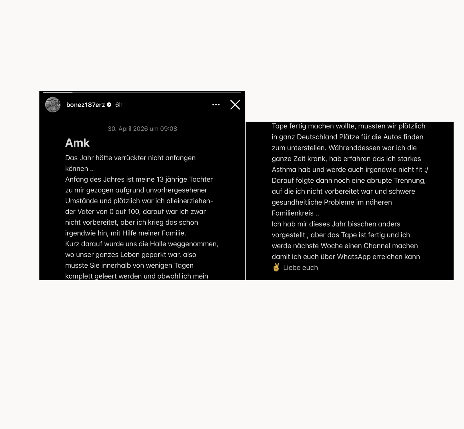 Bonez MC bestätigt Mary-Trennung