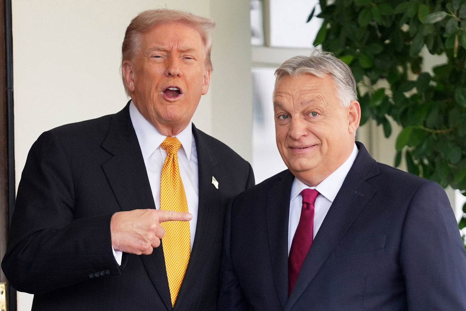 Trump betont bei Treffen immer sein gutes Verhältnis zu Orban. (Archivbild)