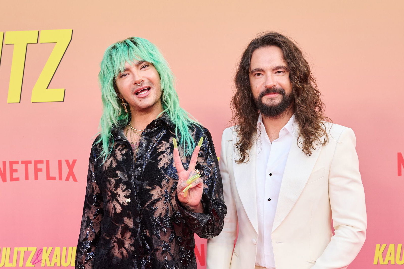 Bill (l) und Tom Kaulitz übernehmen die «Wetten, dass..»-Moderation. (Archivbild)