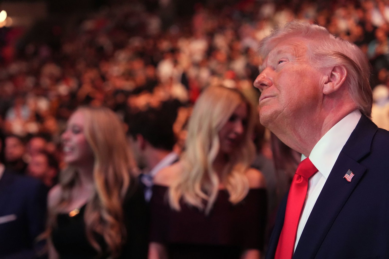 US-Präsident Donald Trump besucht die UFC-Veranstaltung in Miami.