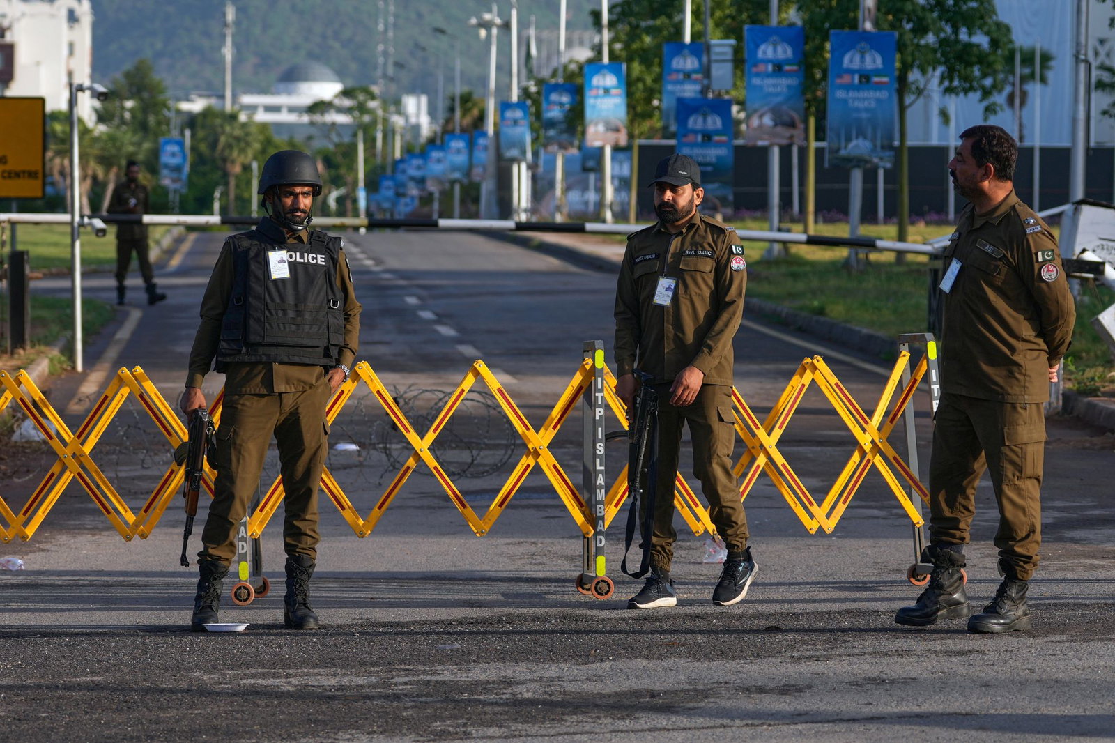 Der für die Verhandlungen in Islamabad vorhergesehene Ort ist von pakistanischen Sicherheitskräften weiträumig abgesperrt worden. (Archivbild)